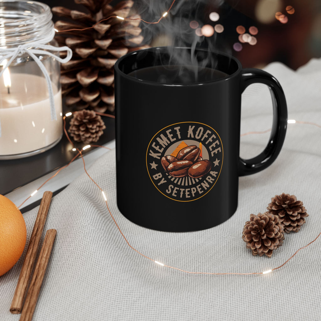 Kemet Koffee By Setepenra Black Mug (11oz, 15oz)