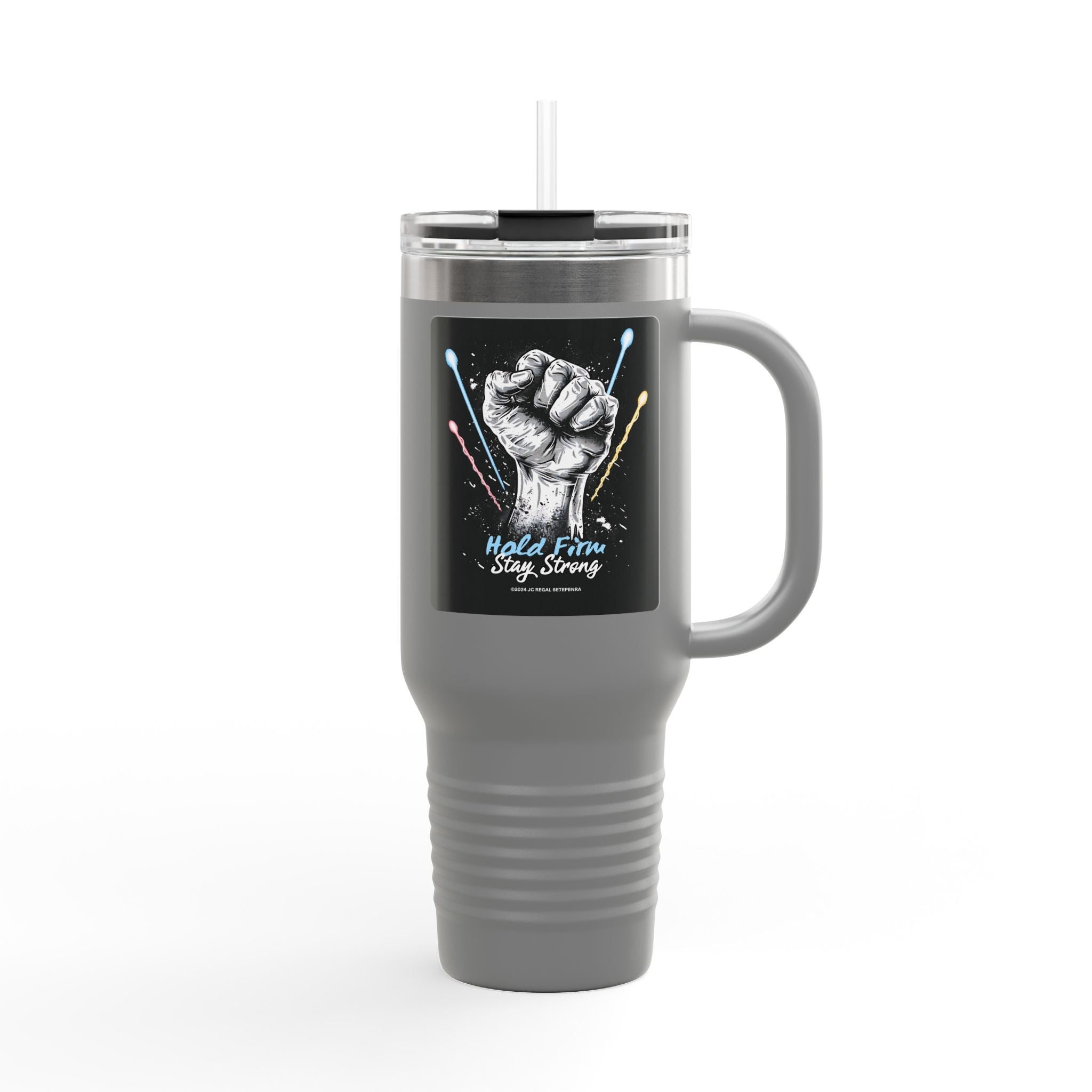 Hold Firm Stay Strong Insulated Travel Mug, 40oz