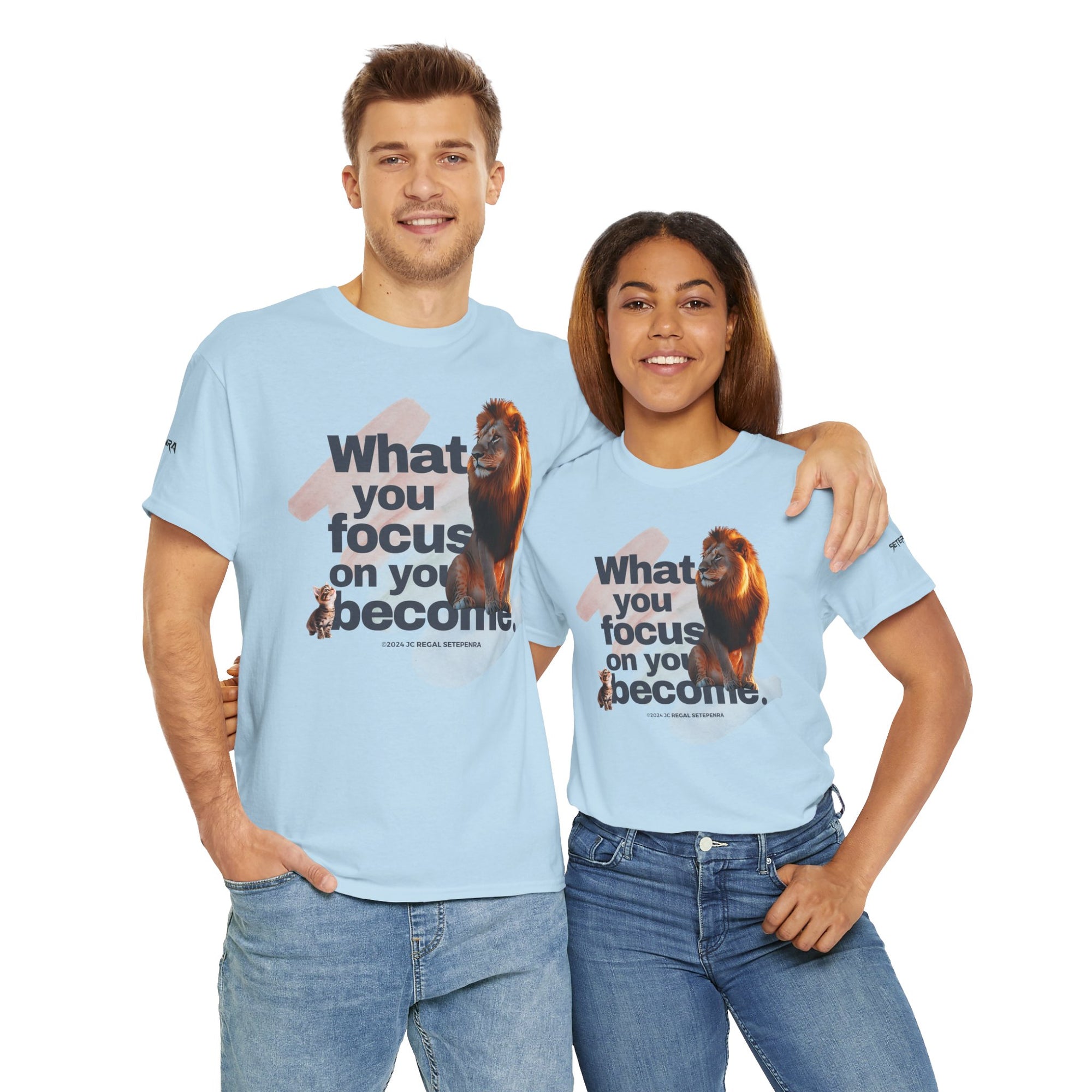 What You Focus On You Become Unisex Heavy Cotton Tee