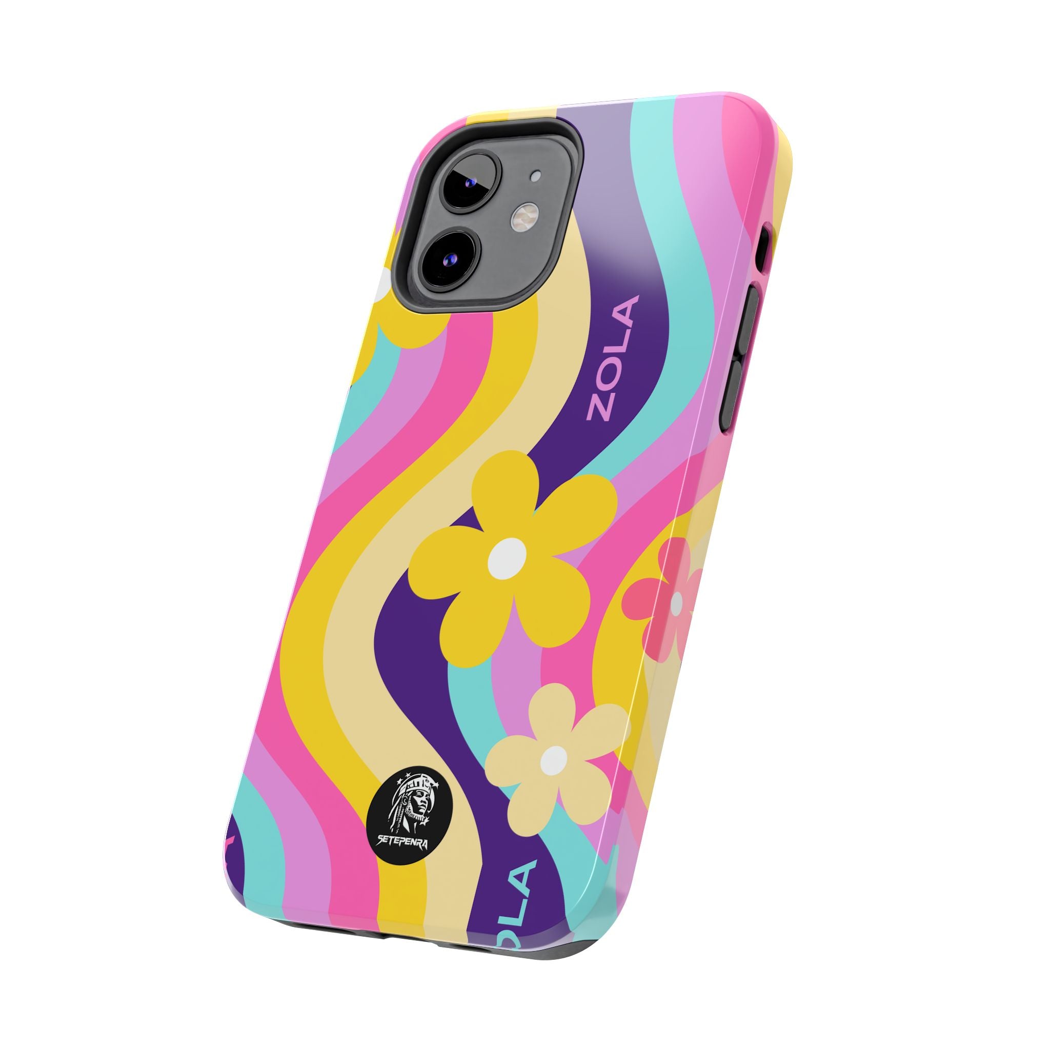 Zola Tough Phone Case (For iPhone, Galaxy & More) - Purple Wave
