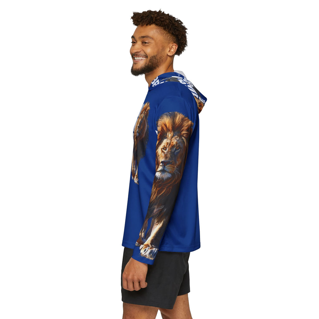 You Become What You Believe Men's Sports Warmup Hoodie (Dark Blue) SETEPENRA All Over Prints.