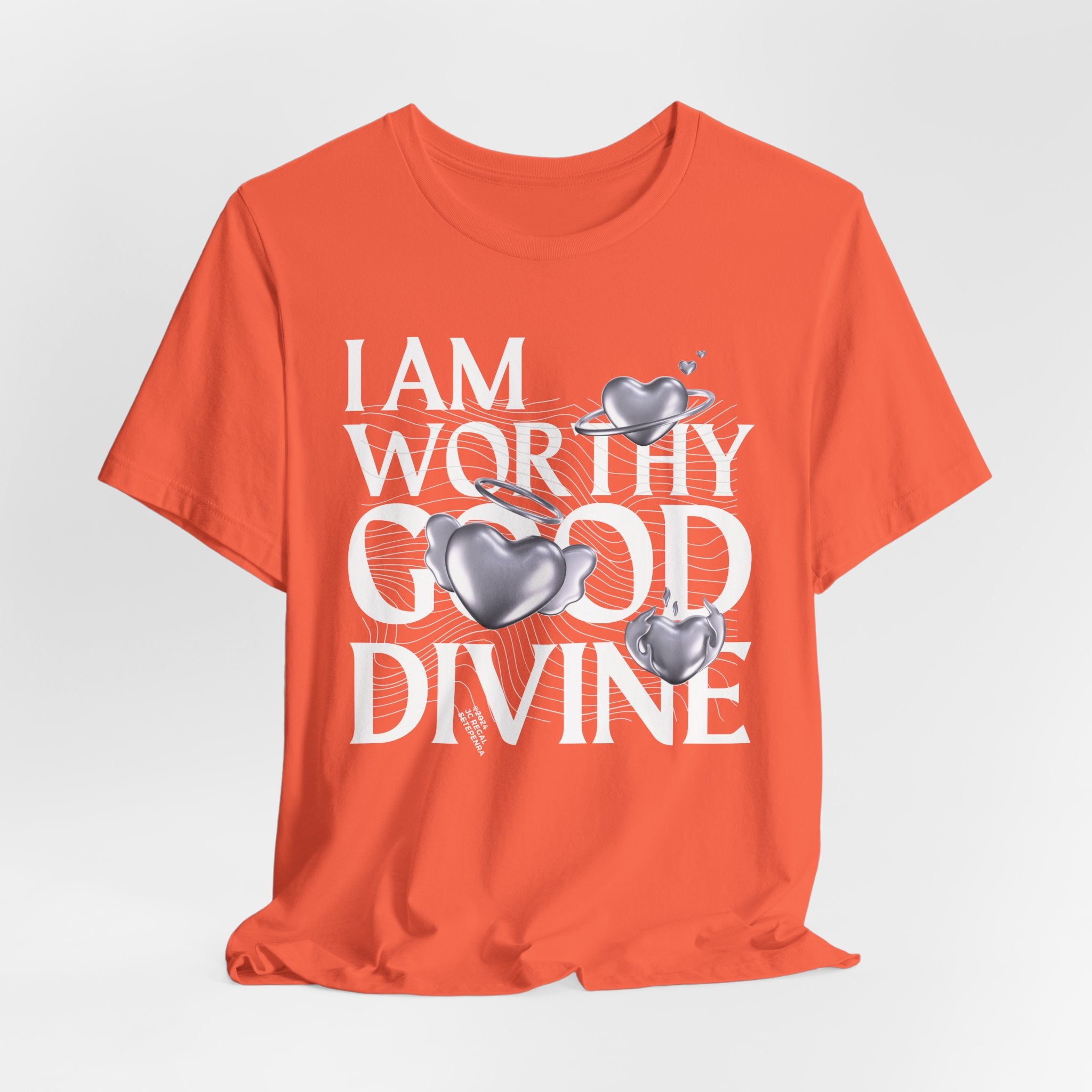 I AM WORTHY GOOD DIVINE Unisex Jersey Short Sleeve Tee SETEPENRA T-Shirt.