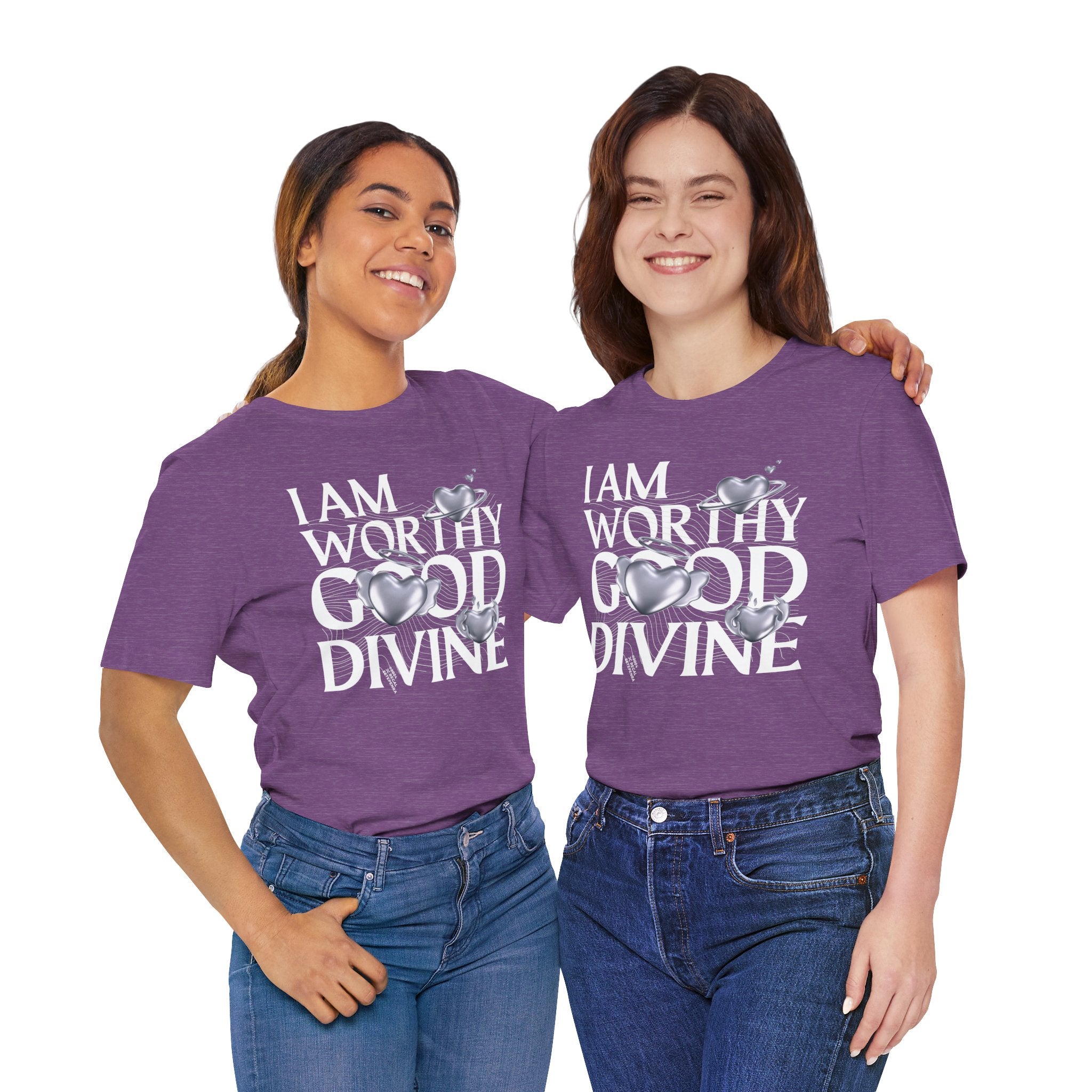 I AM WORTHY GOOD DIVINE Unisex Jersey Short Sleeve Tee