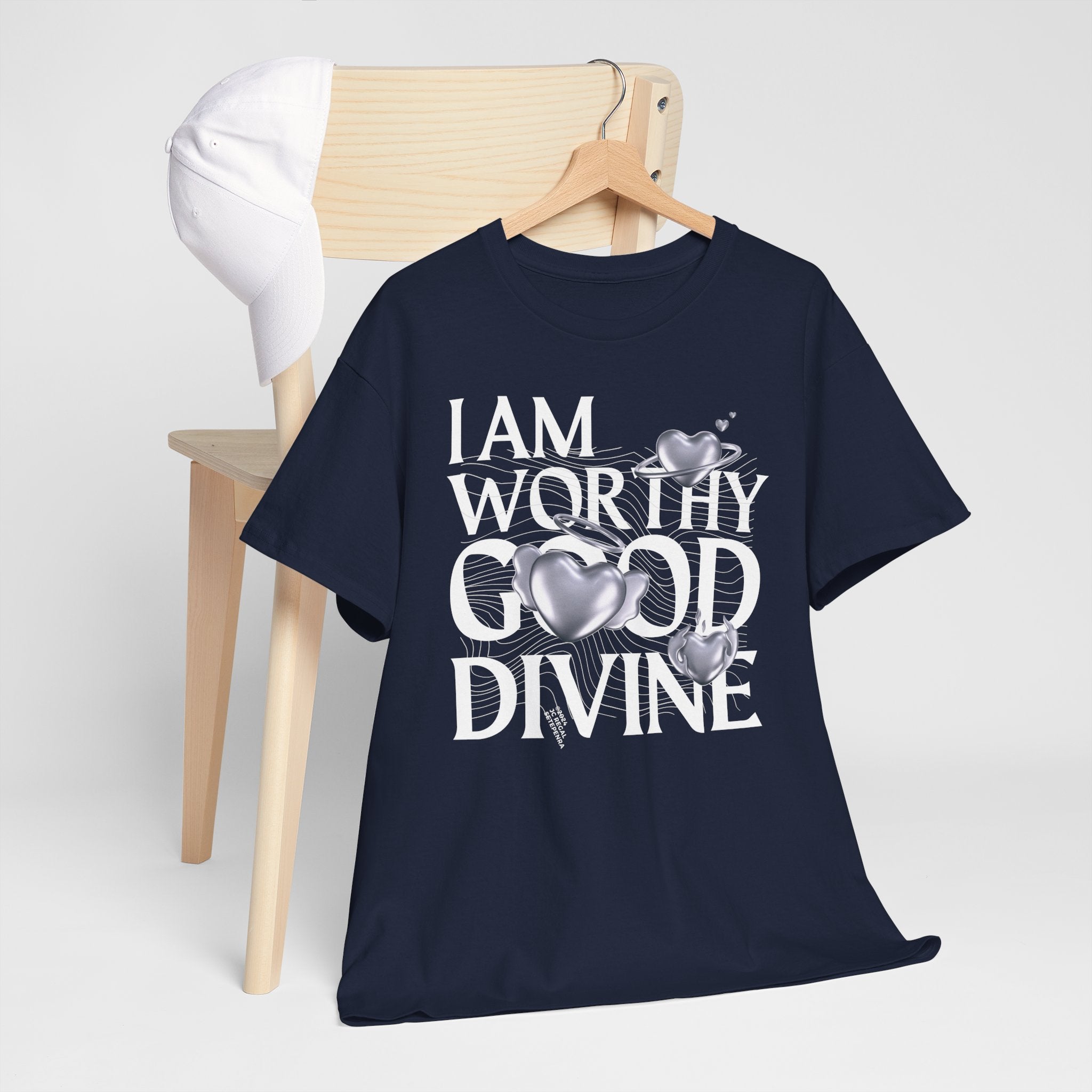 I AM WORTHY GOOD DIVINE Unisex Heavy Cotton Tee