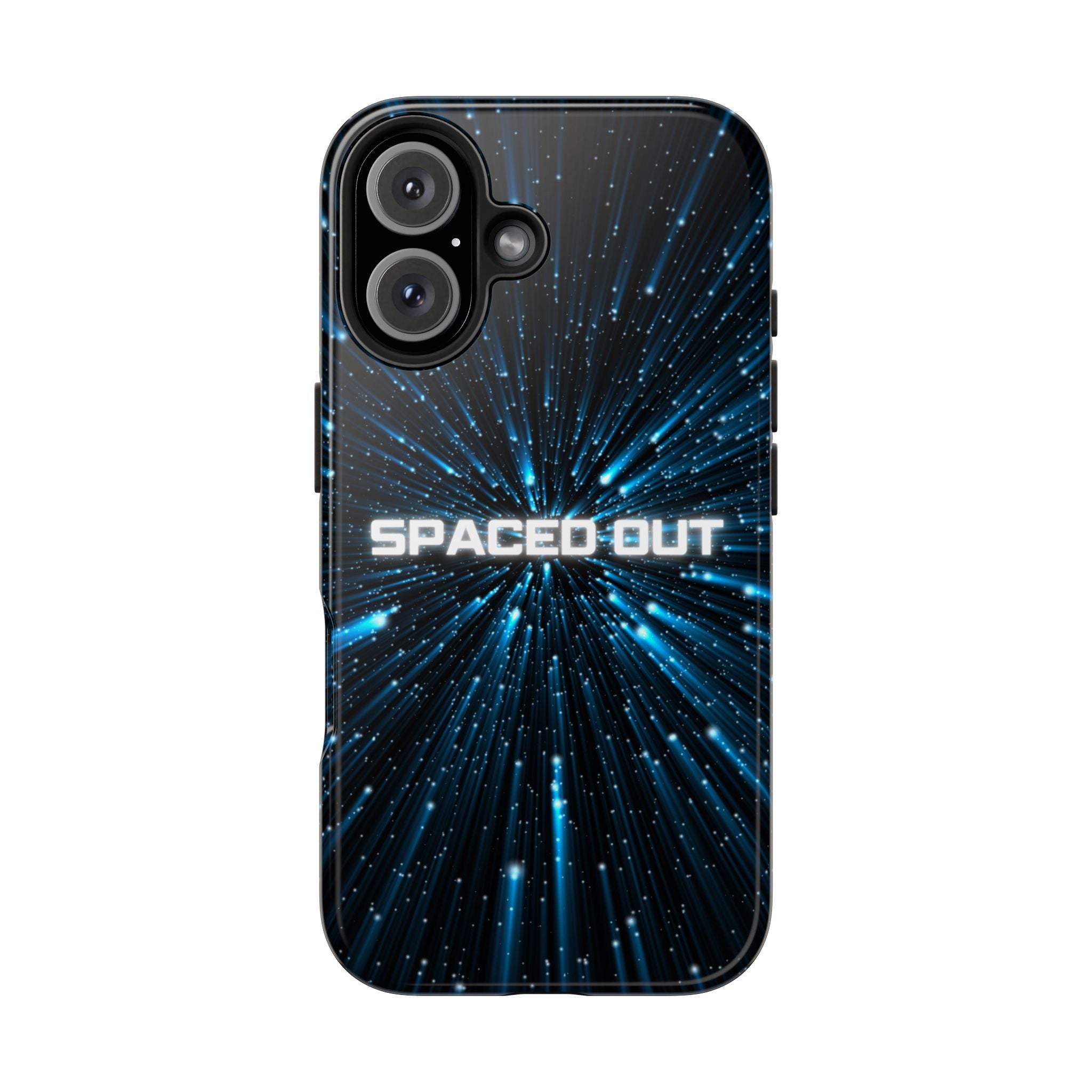 Spaced Out Tough Phone Case — Cosmic Space Warp Protective Cover
