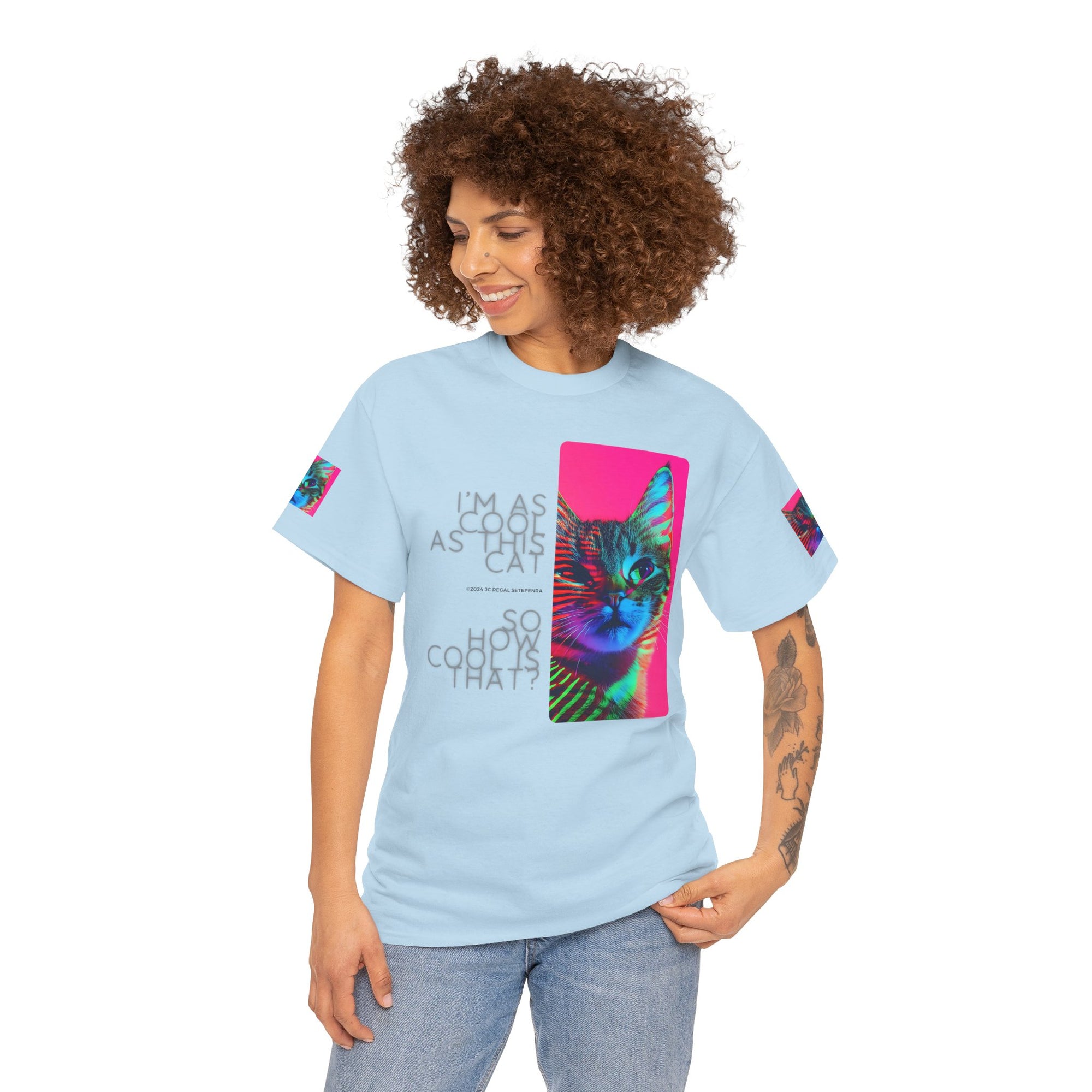 Cool Cat (Whiskers 2) Unisex Heavy Cotton Tee