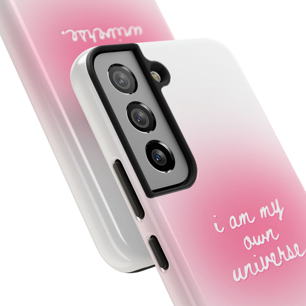 I Am My Own Universe Tough Phone Case (For iPhone, Galaxy & More) - White