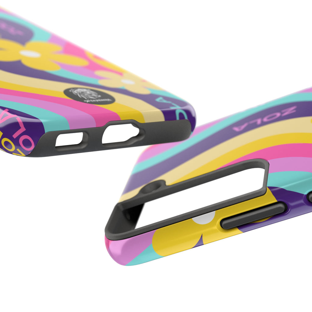 Zola Tough Phone Case (For iPhone, Galaxy & More) - Purple Wave