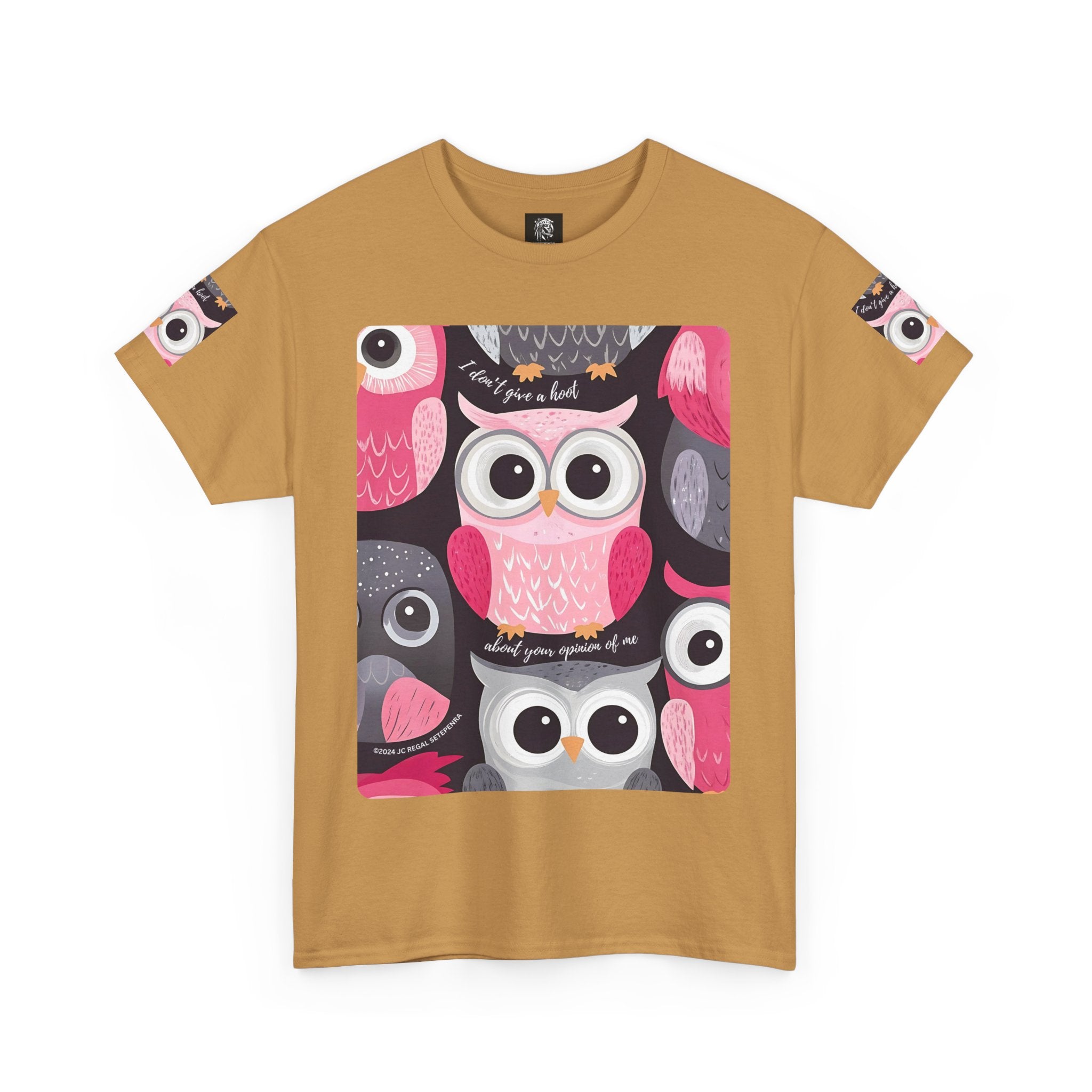 Don't Give A Hoot Unisex Heavy Cotton Tee SETEPENRA T-Shirt.