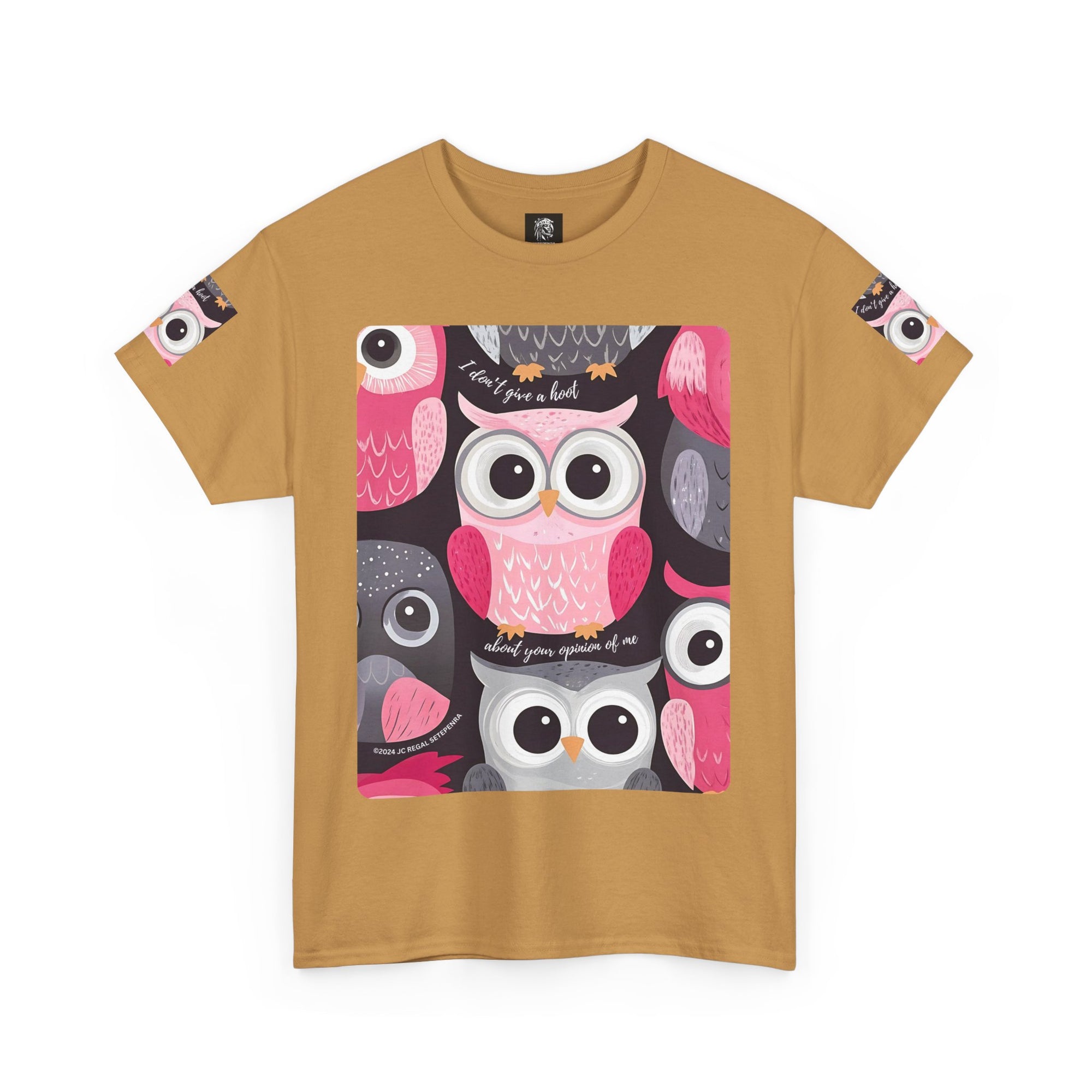 Don't Give A Hoot Unisex Heavy Cotton Tee SETEPENRA T-Shirt.
