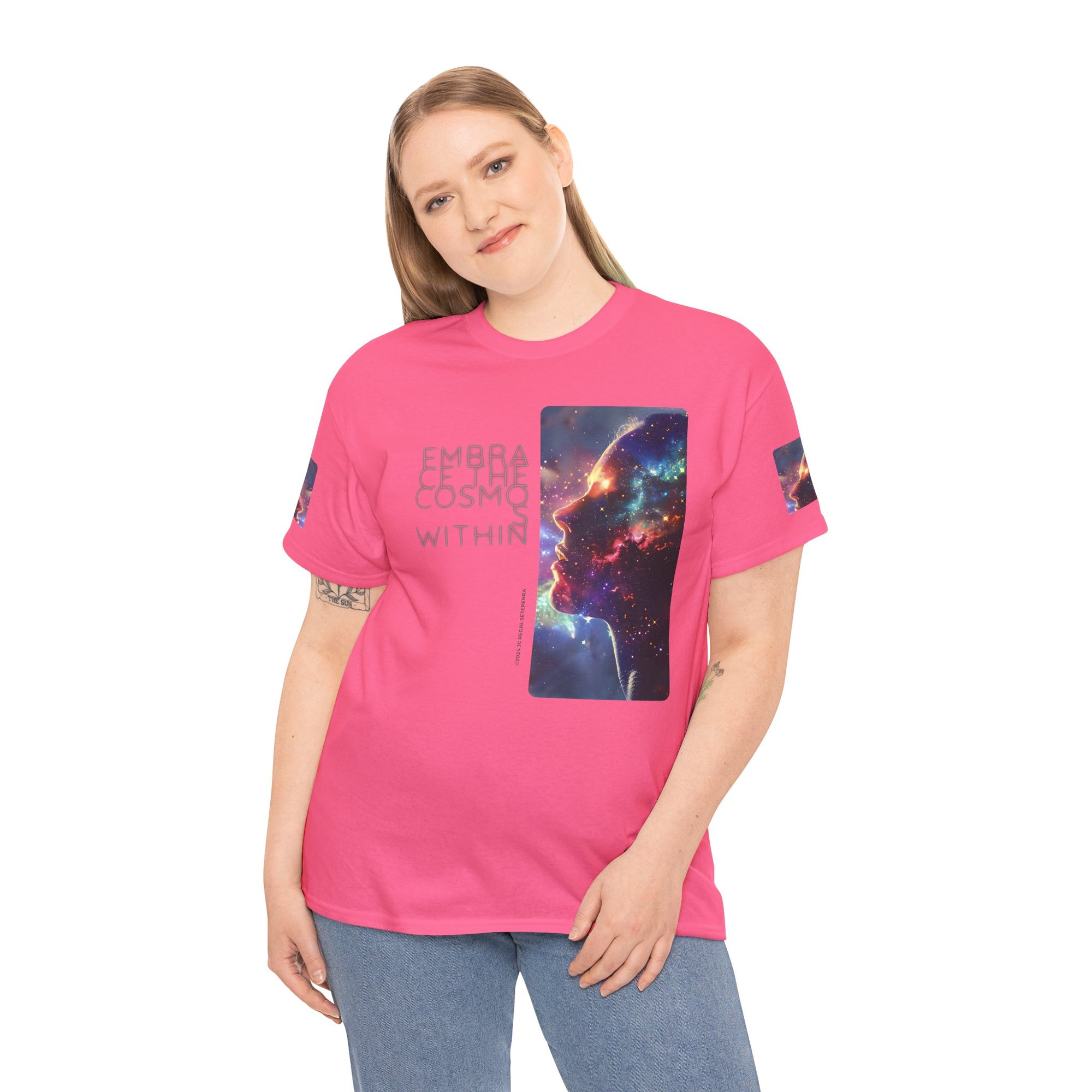 Embrace The Cosmos Within Unisex Heavy Cotton Tee