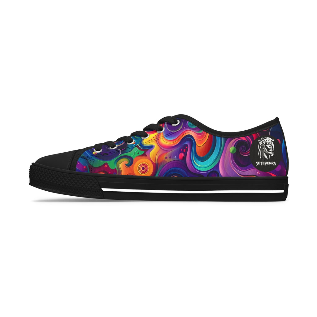 Psychedelic Women's Low Top Sneakers SETEPENRA Shoes.