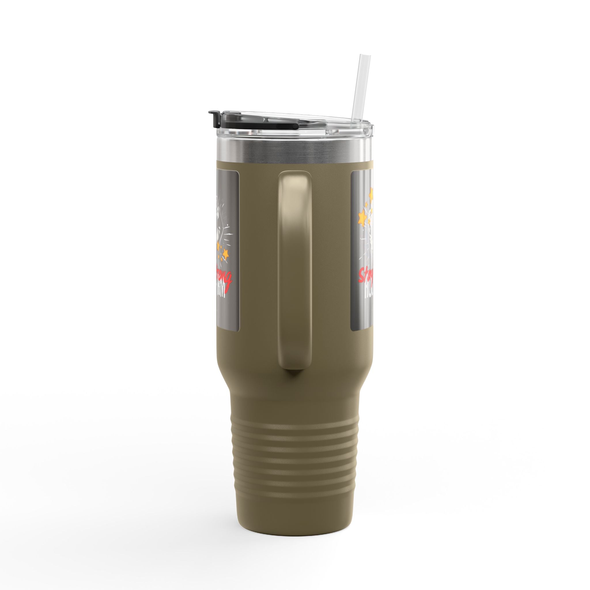 Stay Strong Hold Firm Insulated Travel Mug, 40oz