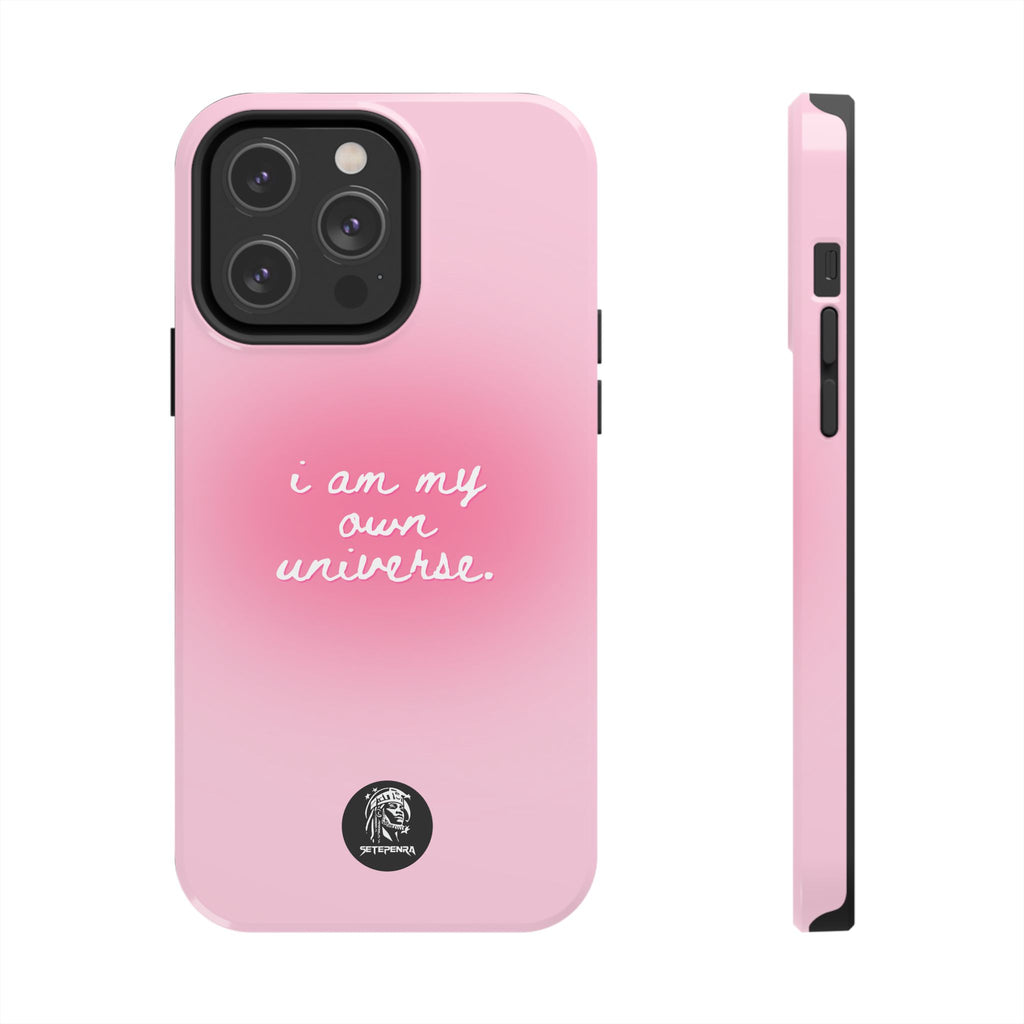 I Am My Own Universe Tough Phone Case (For iPhone, Galaxy & More) - Light Pink