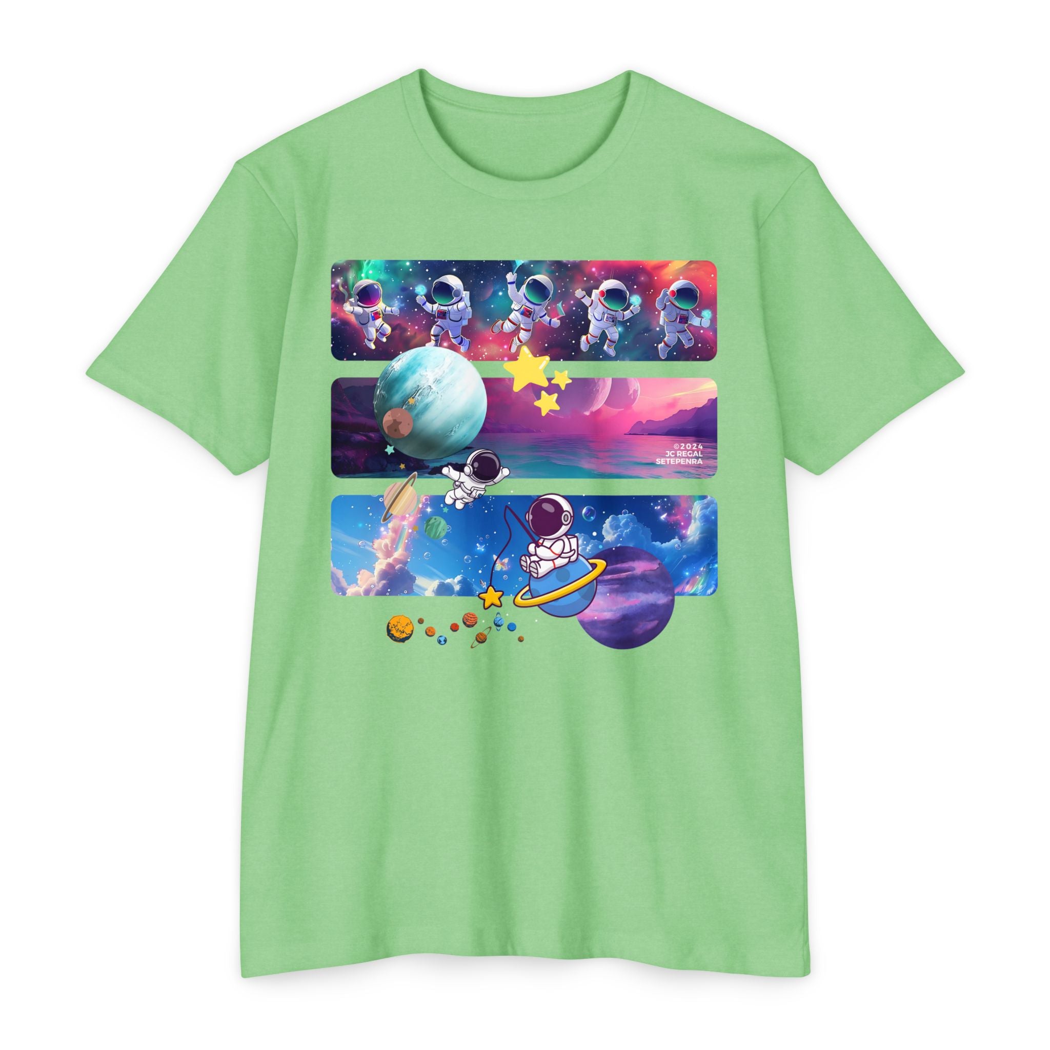 Astro Cosmo Unisex CVC Jersey T-shirt SETEPENRA T-Shirt.