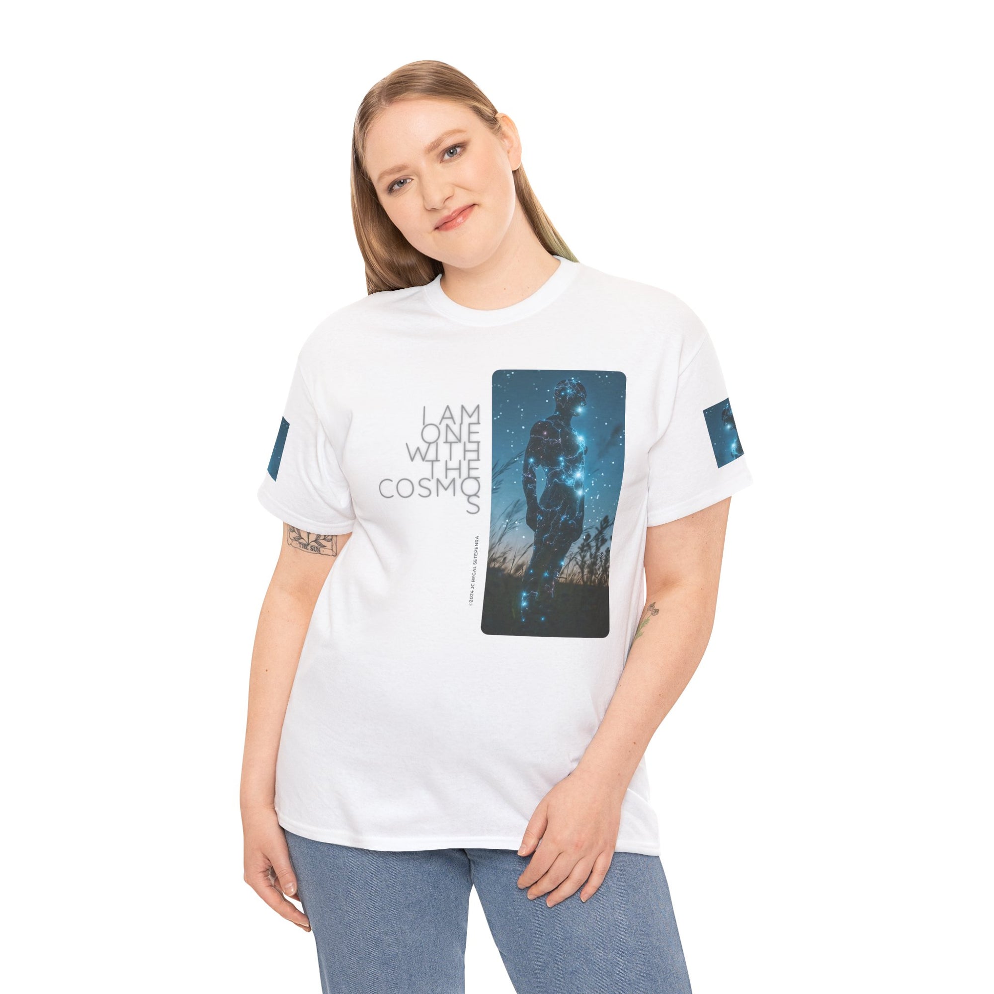 One With The Cosmos Unisex Heavy Cotton Tee