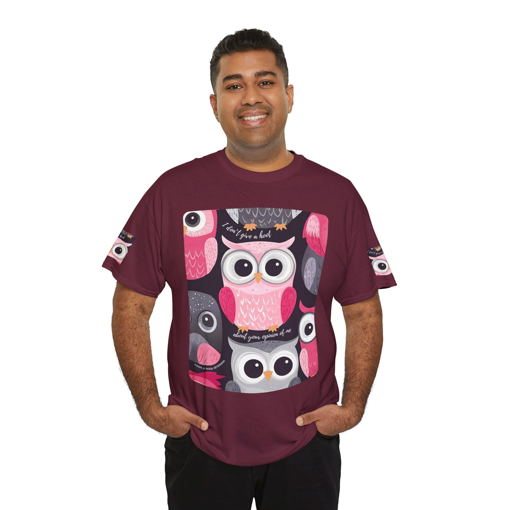 Don't Give A Hoot Unisex Heavy Cotton Tee