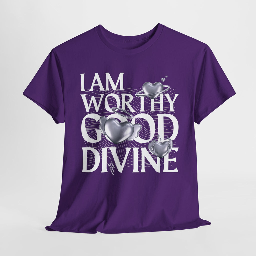 I AM WORTHY GOOD DIVINE Unisex Heavy Cotton Tee