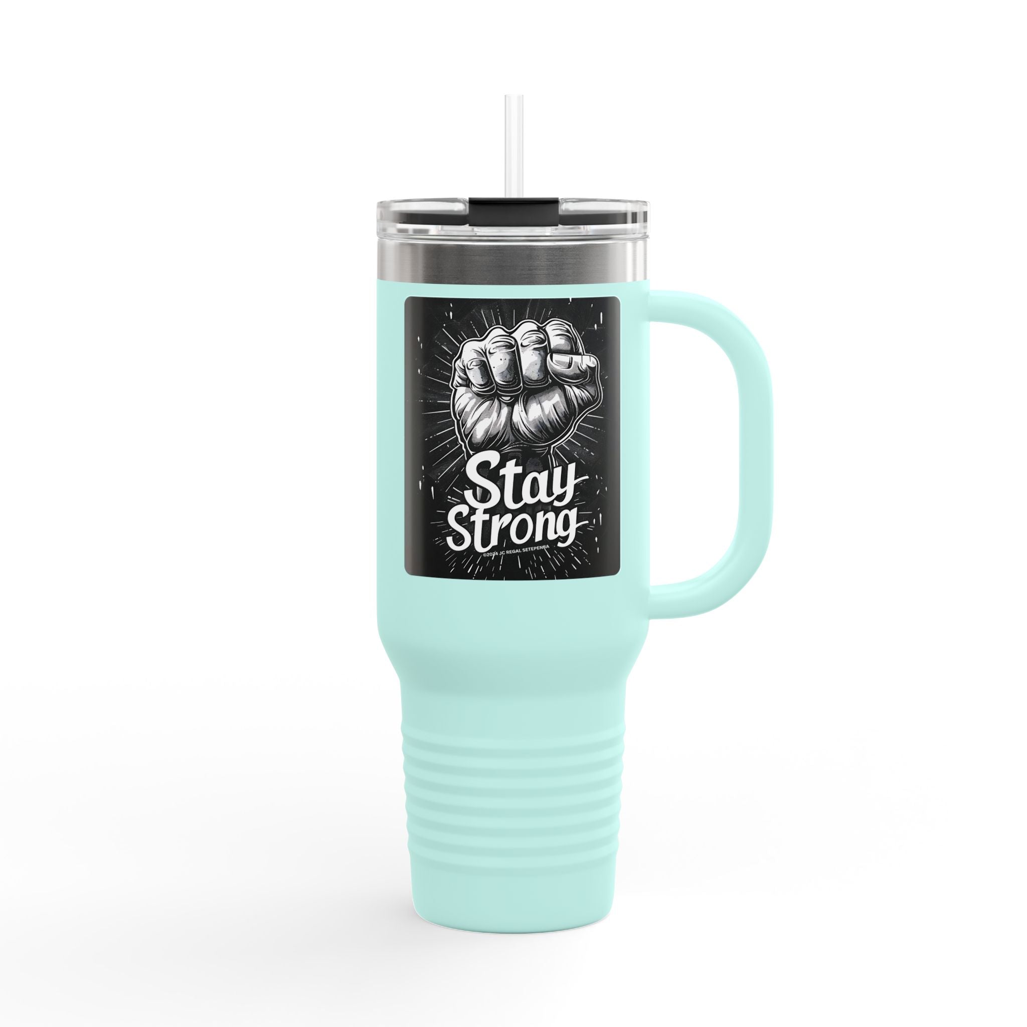 Stay Strong Insulated Travel Mug, 40oz