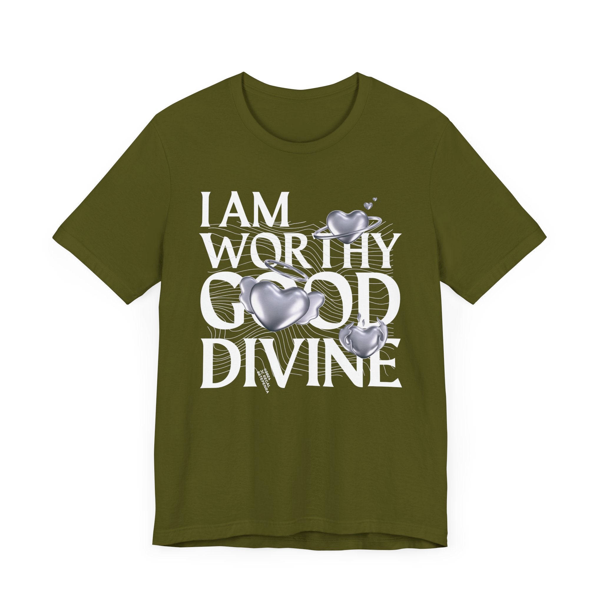 I AM WORTHY GOOD DIVINE Unisex Jersey Short Sleeve Tee SETEPENRA T-Shirt.