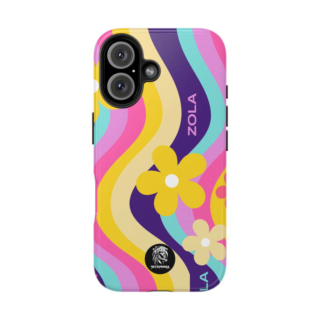 Zola Tough Phone Case (For iPhone, Galaxy & More) - Purple Wave