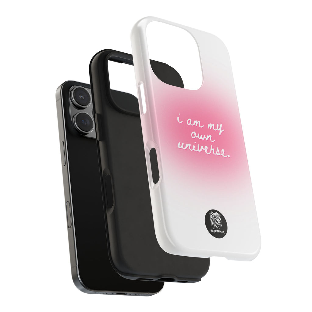 I Am My Own Universe Tough Phone Case (For iPhone, Galaxy & More) - White