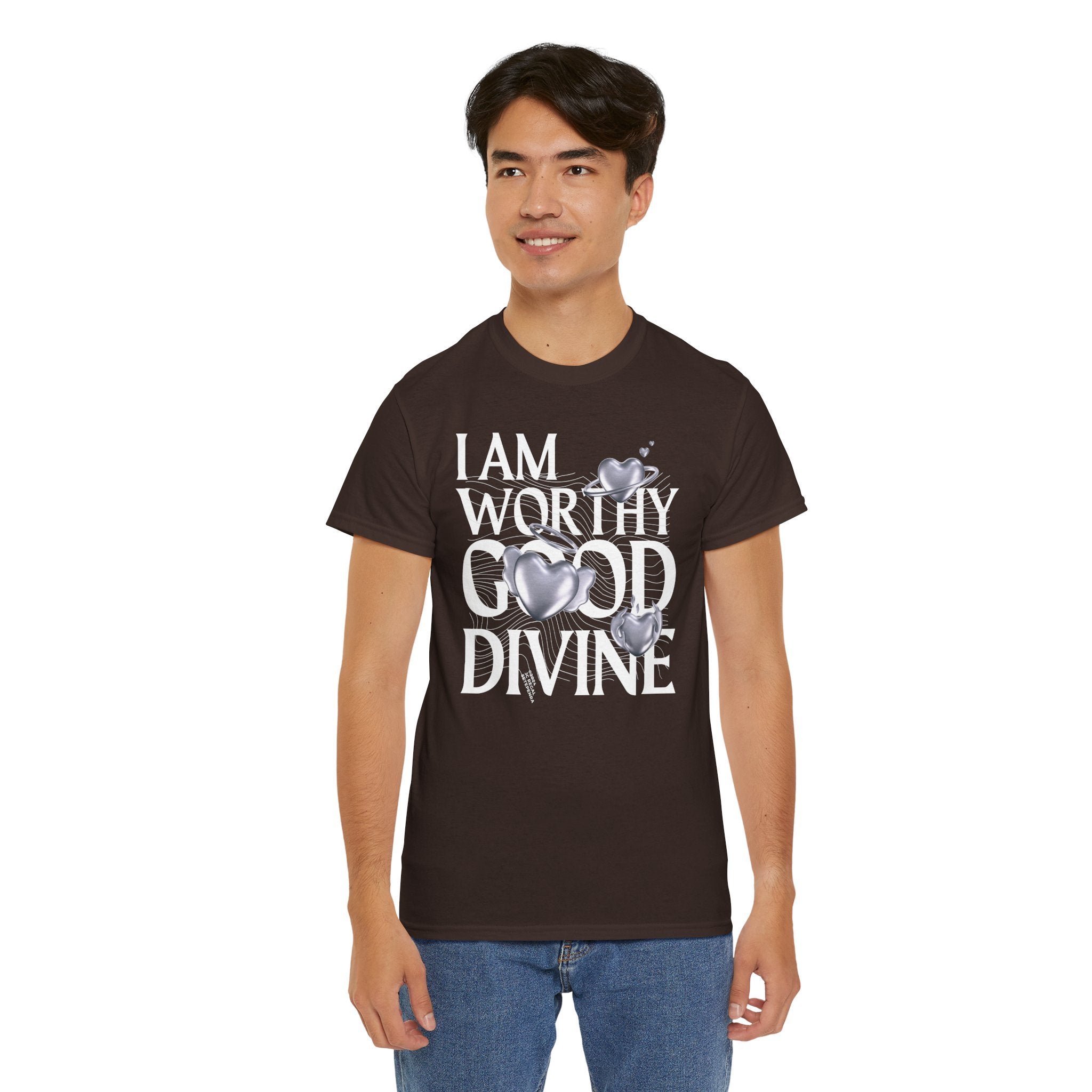 I AM WORTHY GOOD DIVINE Unisex Heavy Cotton Tee