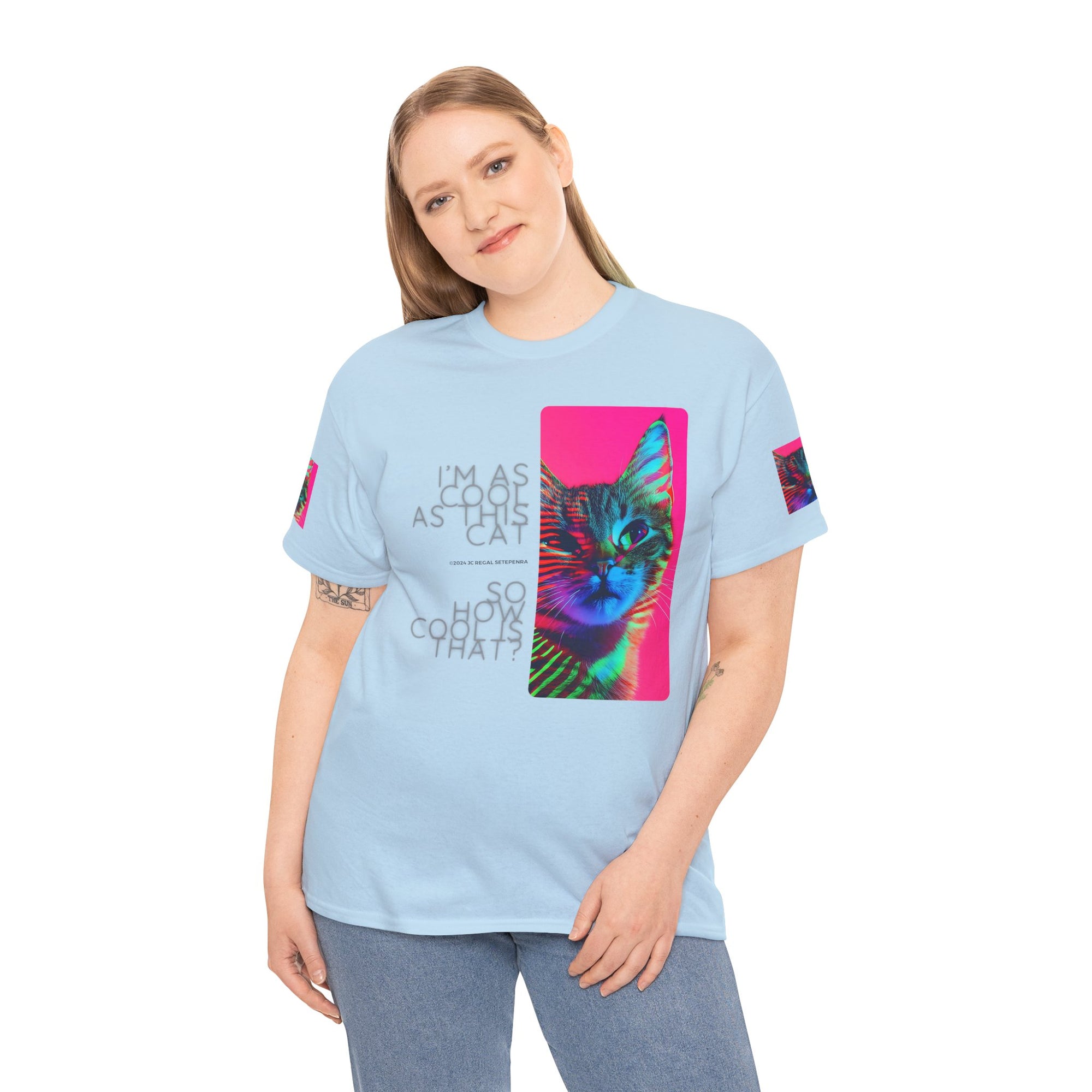 Cool Cat (Whiskers 2) Unisex Heavy Cotton Tee
