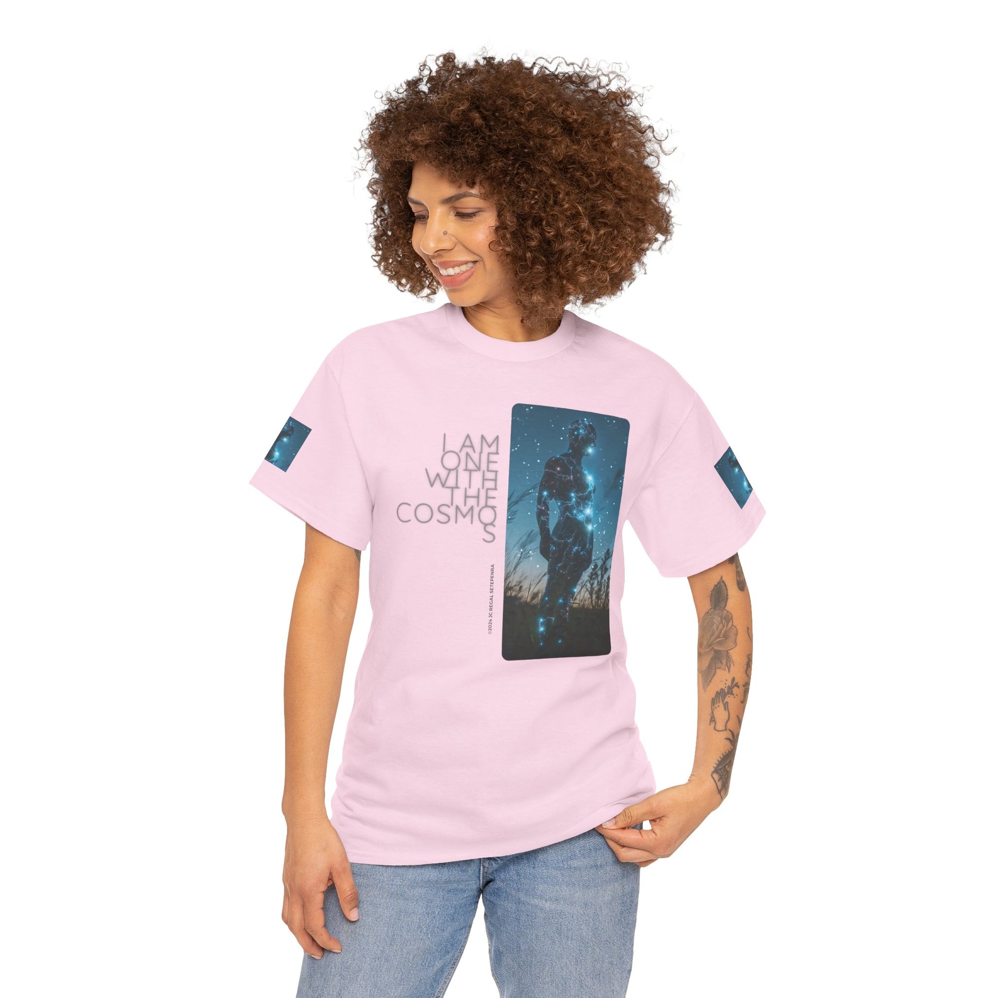 One With The Cosmos Unisex Heavy Cotton Tee