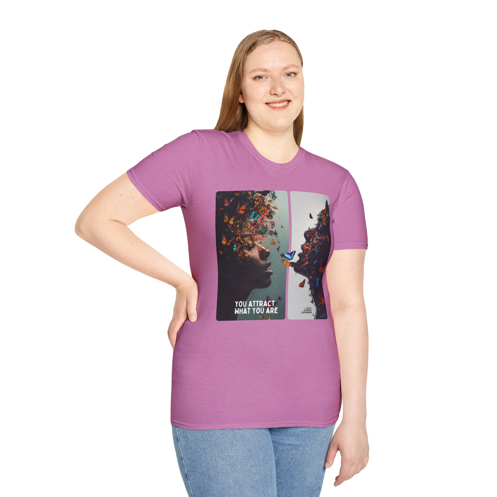 You Attract What You Are (2nd Edition) Unisex Softstyle T-Shirt SETEPENRA T-Shirt.