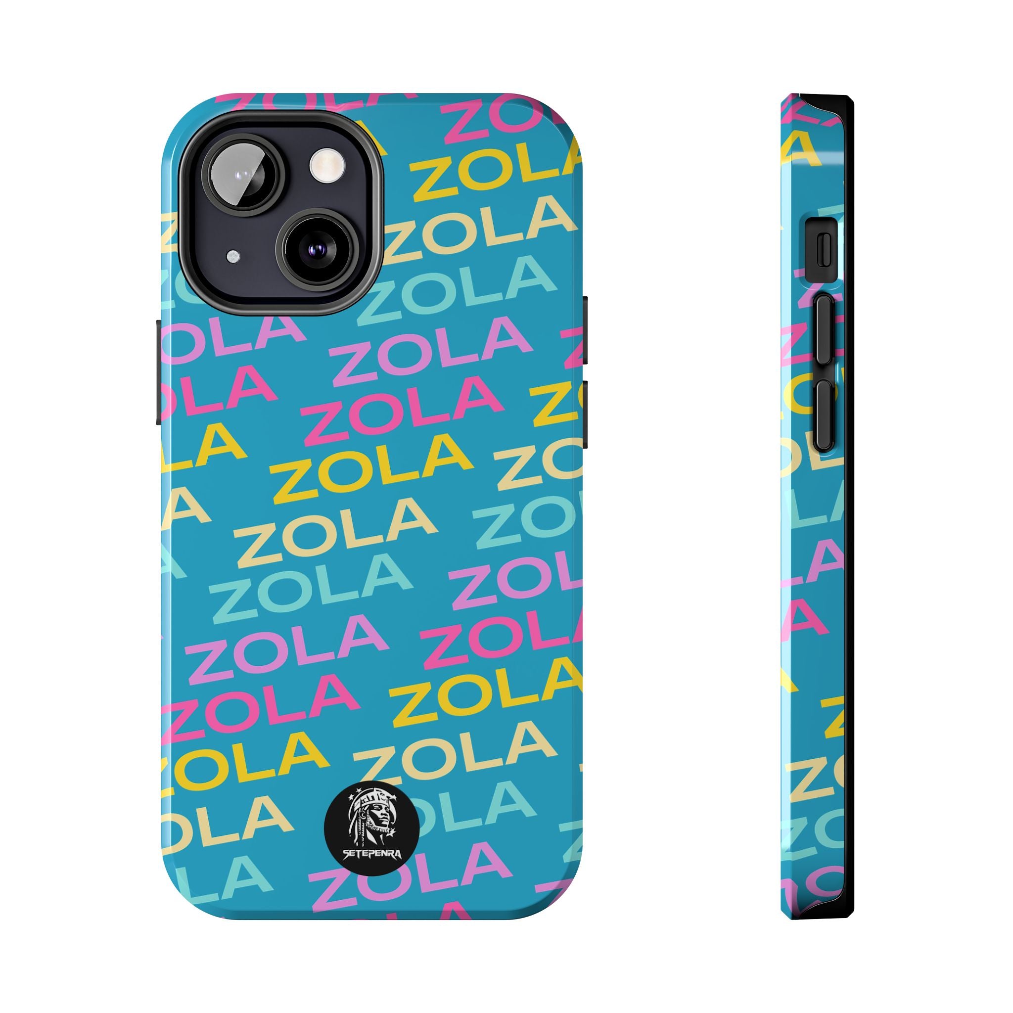 Zola Tough Phone Case (For iPhone, Galaxy & More) - Turquoise SETEPENRA Phone Case.