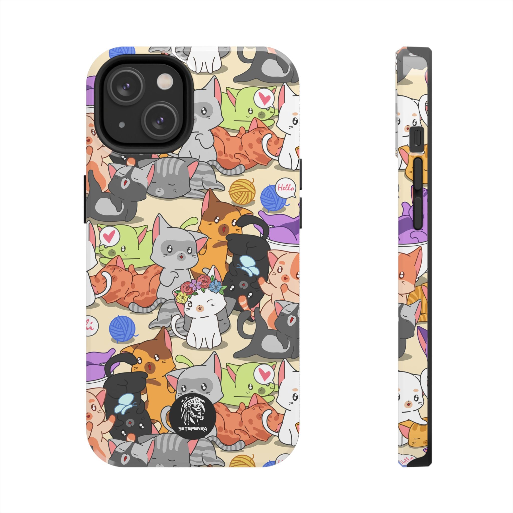 Cats A Lot Tough Phone Case (For iPhone, Galaxy & More) SETEPENRA Phone Case.