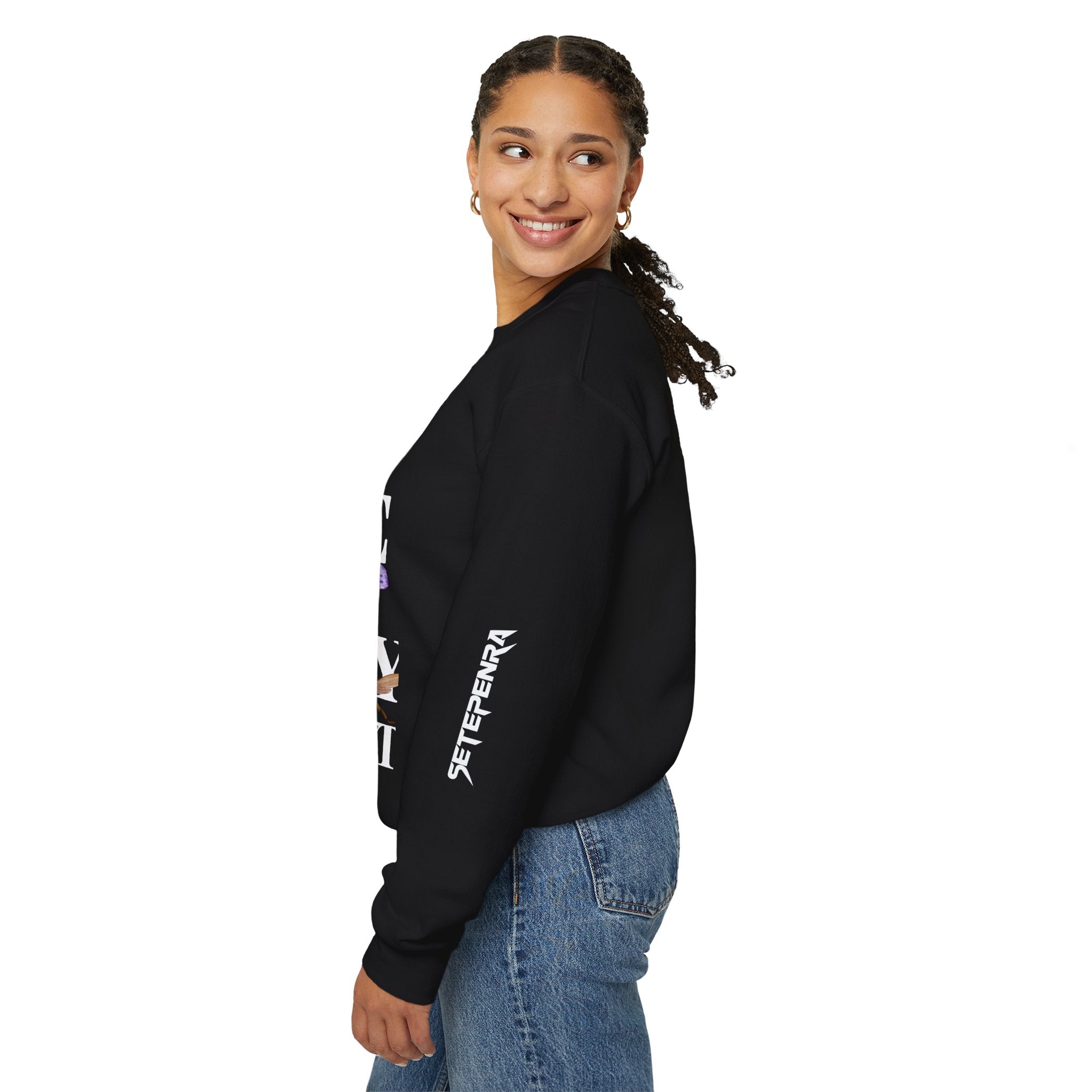 Channel It Unisex Heavy Blend™ Crewneck Sweatshirt (White Print) SETEPENRA Sweatshirt.
