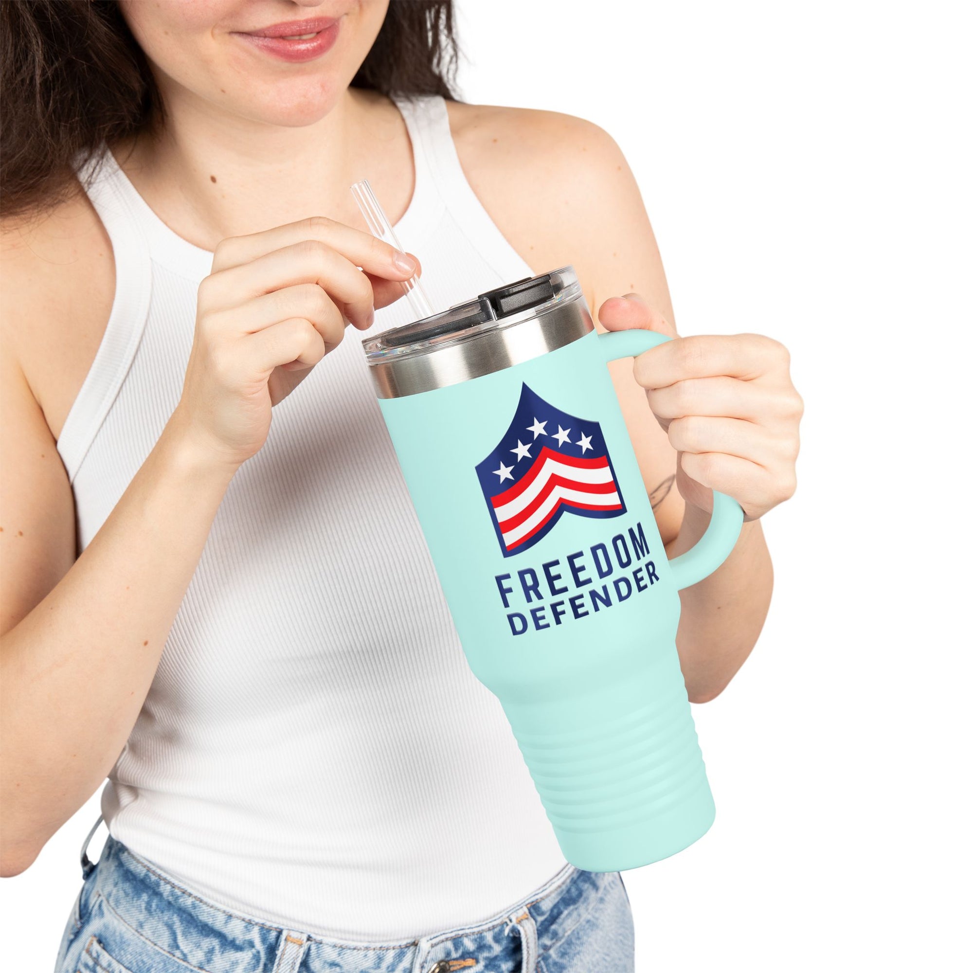Freedom Defender Insulated Travel Mug, 40oz