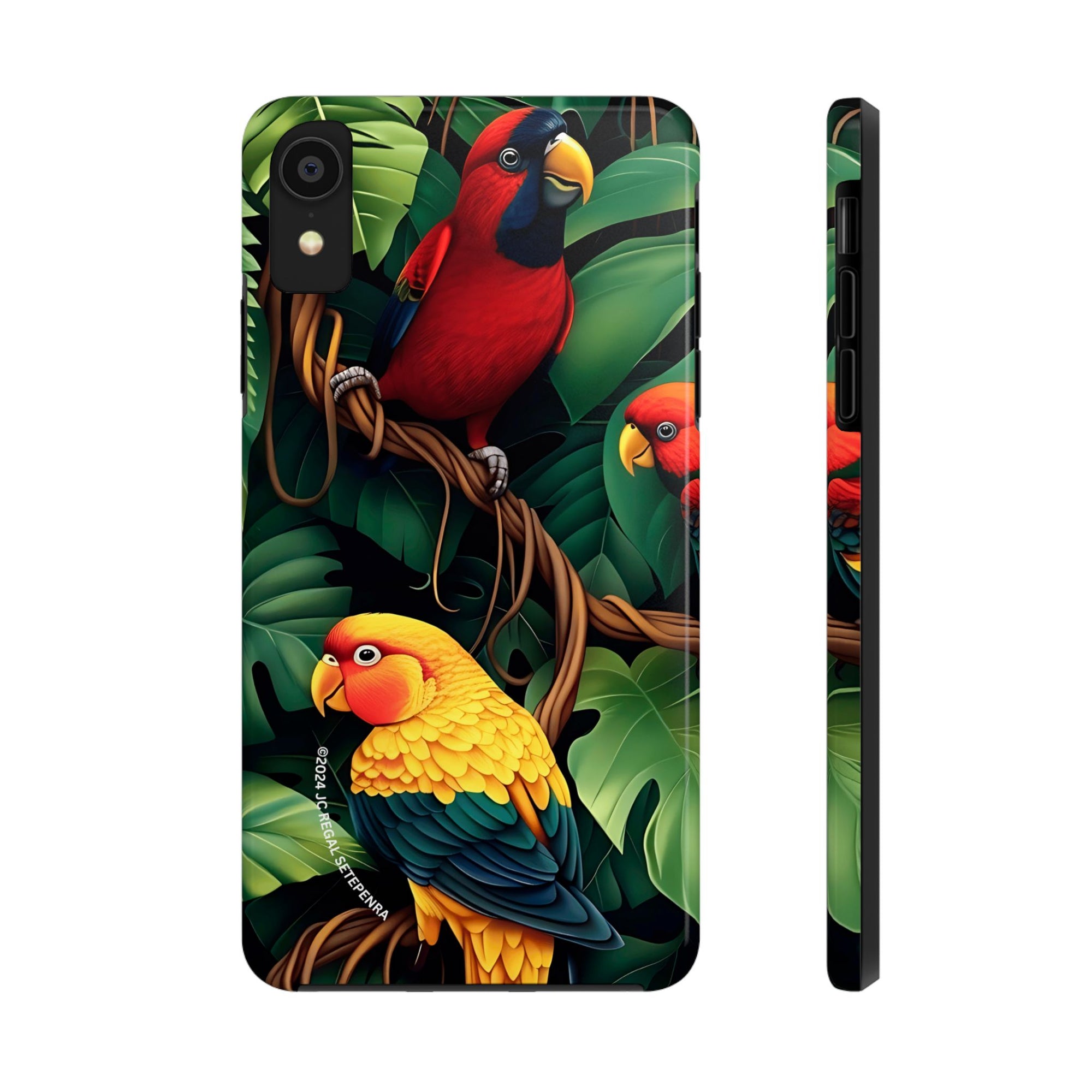 Tri-Parrot Tough Phone Case (For iPhone, Galaxy &amp; More) SETEPENRA Phone Case.