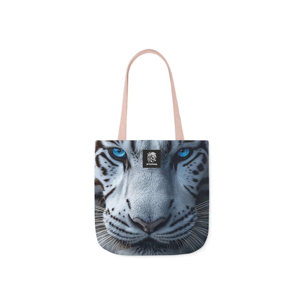 Primal Power Canvas Tote Bag, 5-Color Straps - White Tiger (1st Edition)