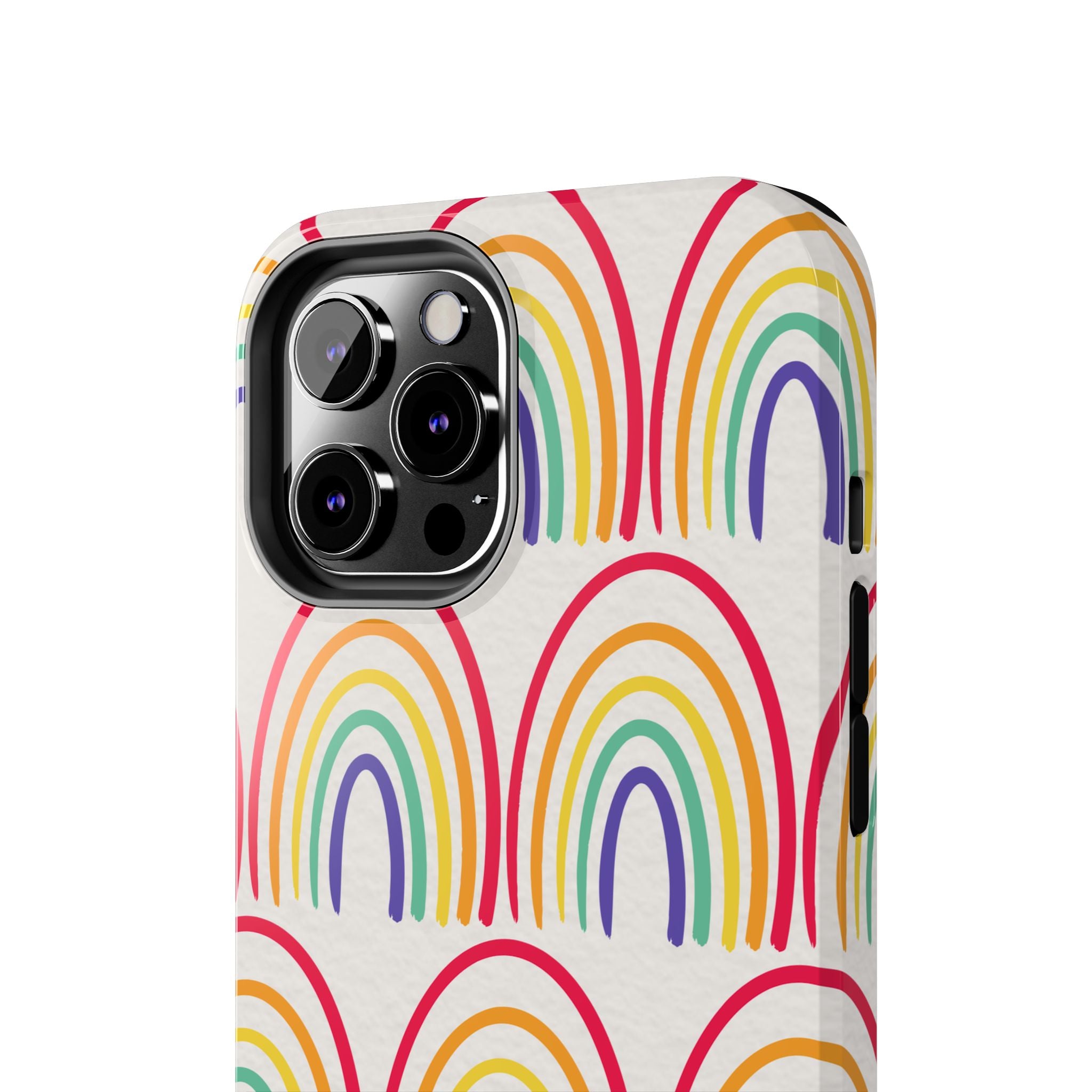 Retro Rainbow Tough Phone Case (For iPhone, Galaxy & More)