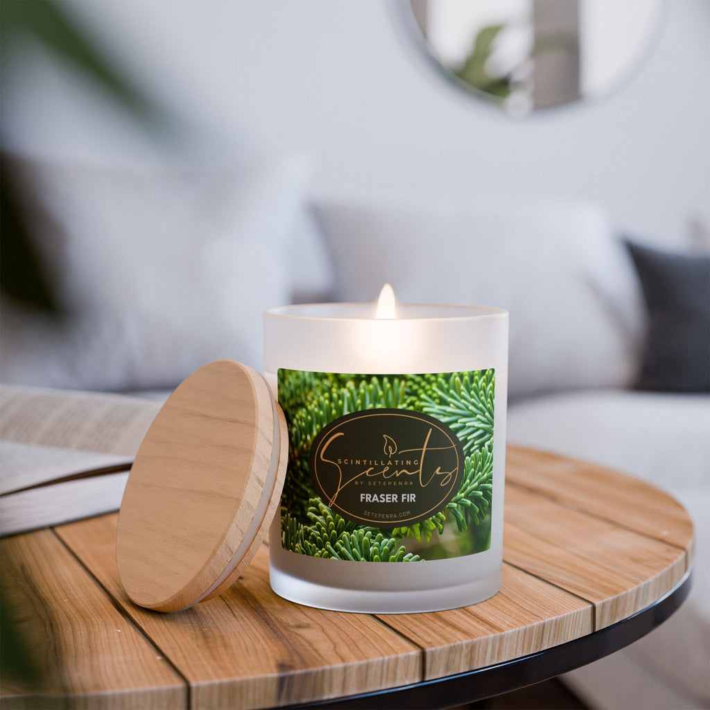 Scintillating Scents by SETEPENRA Frosted Glass Candle, 11oz
