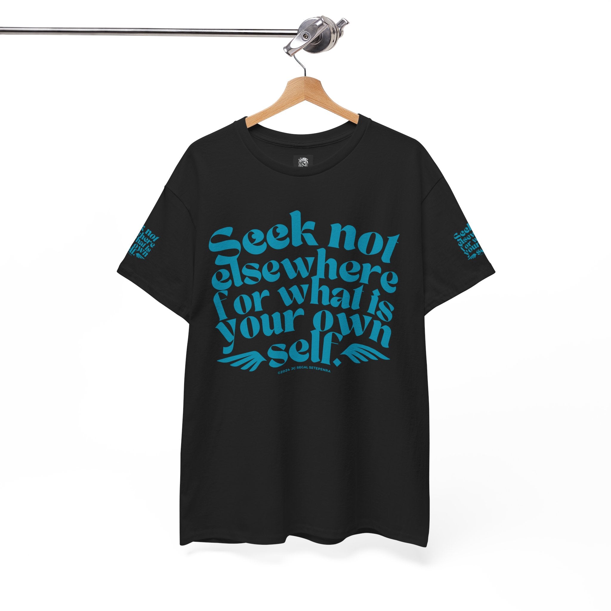 Seek Not Elsewhere (Aqua Edition) Unisex Heavy Cotton Tee SETEPENRA T-Shirt.
