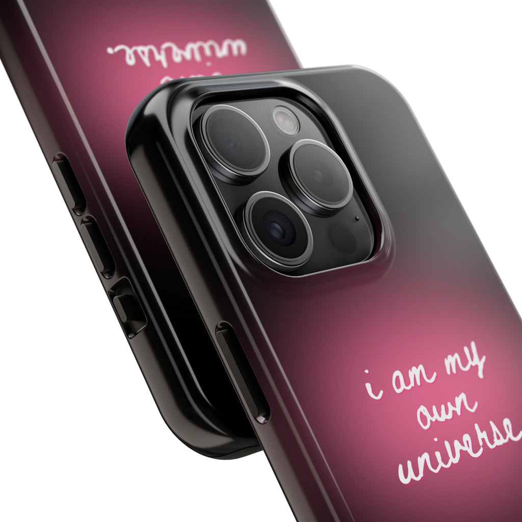 I Am My Own Universe Tough Phone Case (For iPhone, Galaxy & More) - Black
