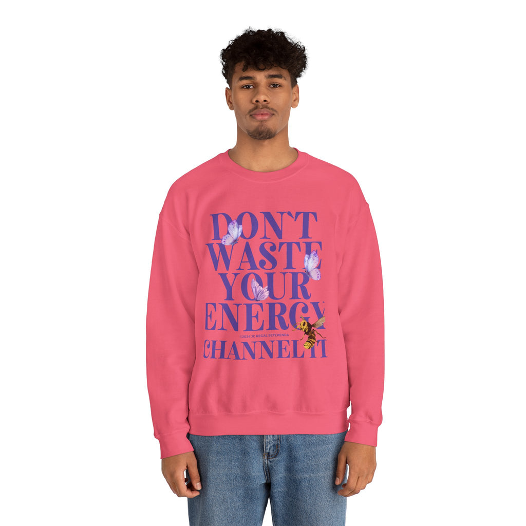 Channel It Unisex Heavy Blend™ Crewneck Sweatshirt (Purple Print)