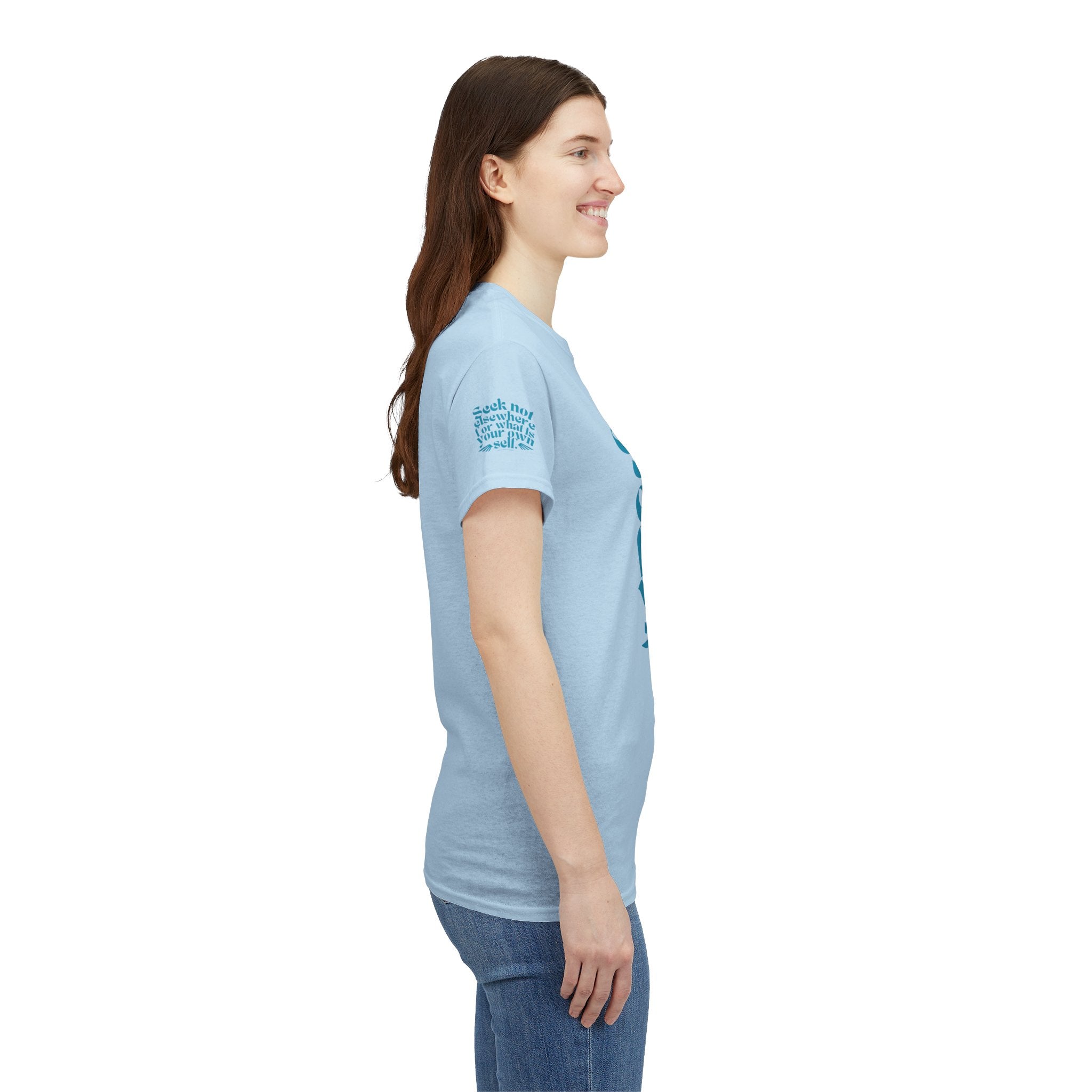Seek Not Elsewhere (Aqua Edition) Unisex Heavy Cotton Tee