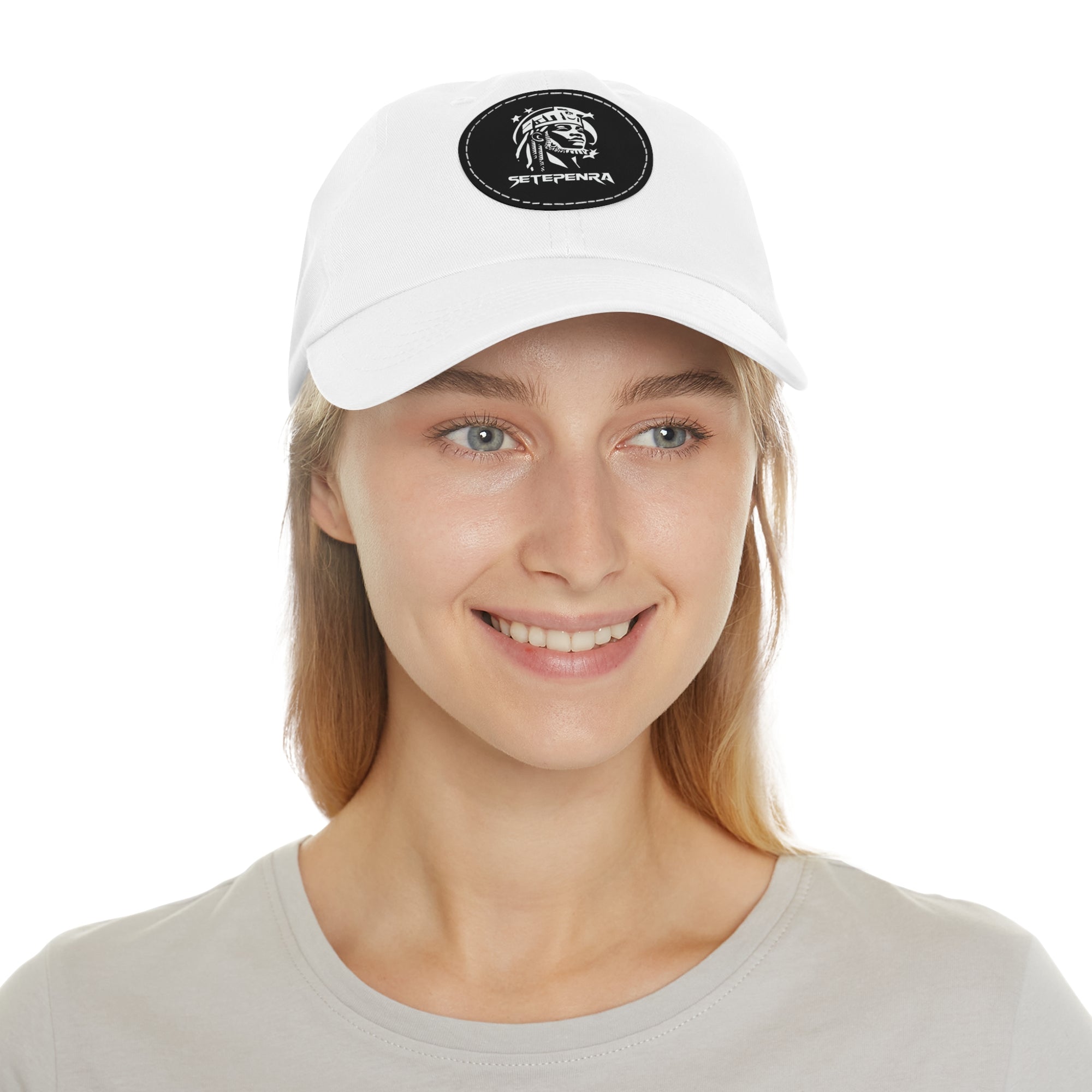 SETEPENRA Dad Hat with Leather Patch (Round)