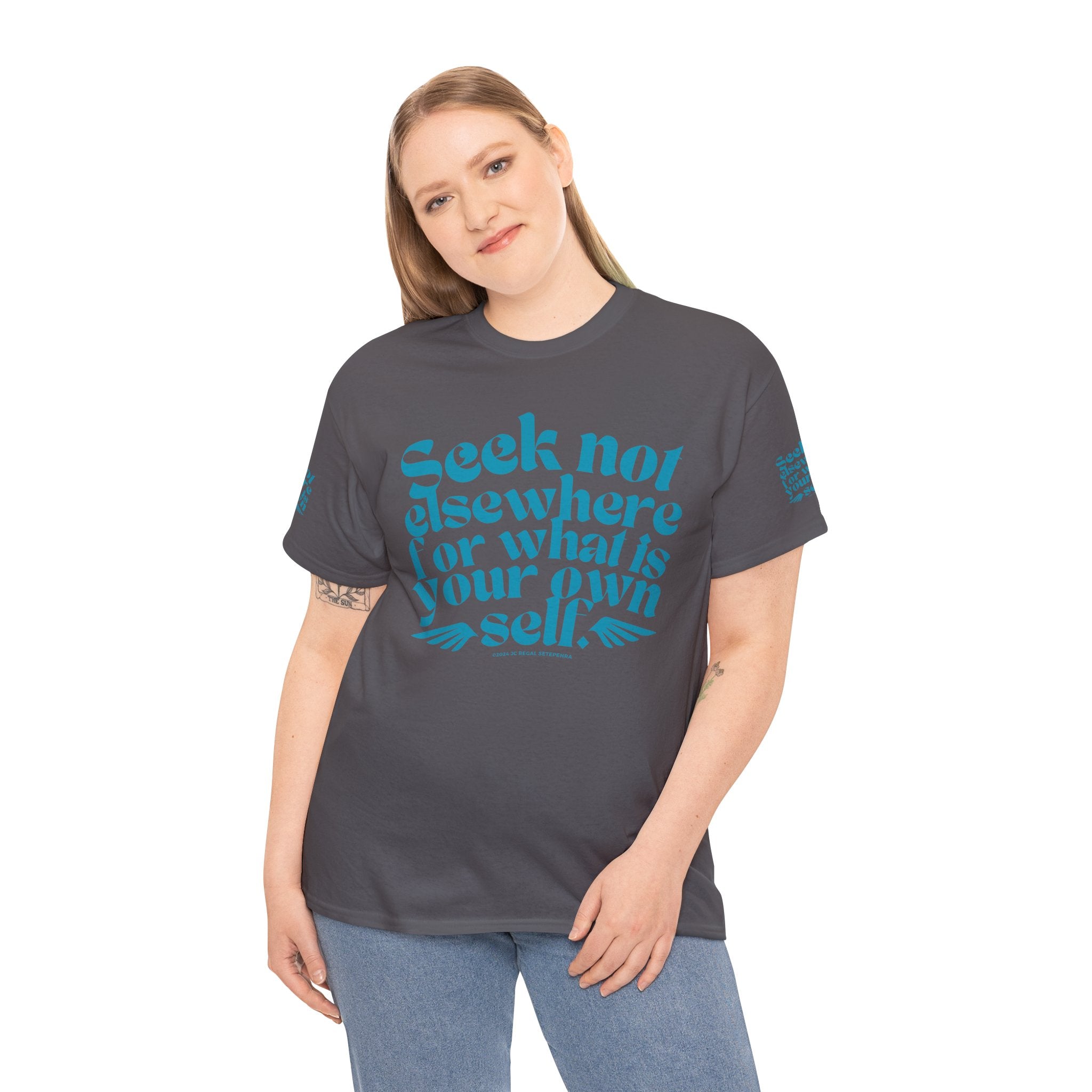 Seek Not Elsewhere (Aqua Edition) Unisex Heavy Cotton Tee
