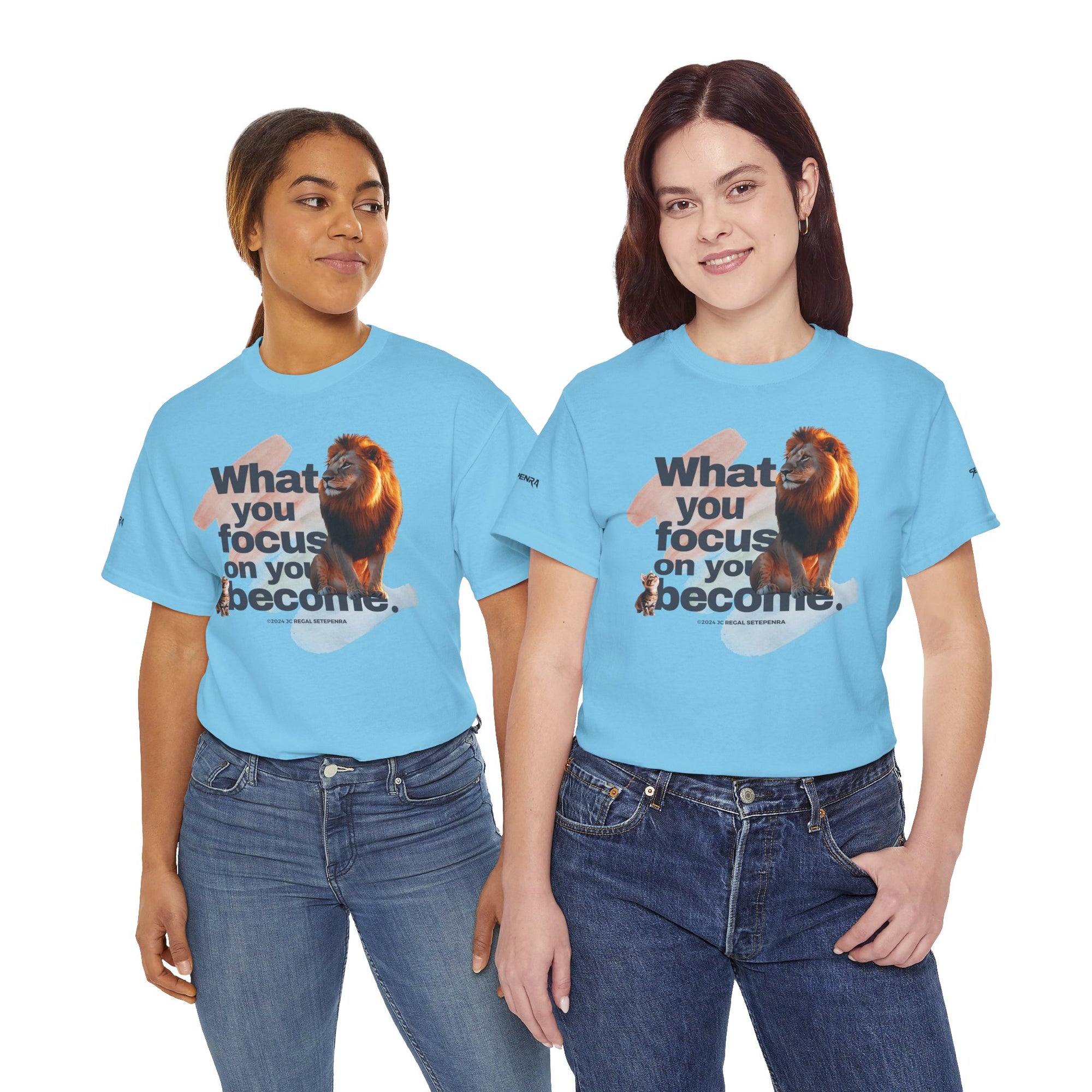 What You Focus On You Become Unisex Heavy Cotton Tee