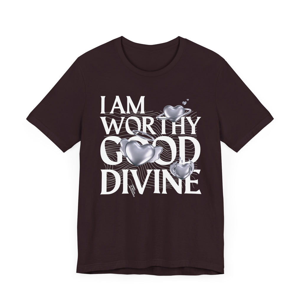 I AM WORTHY GOOD DIVINE Unisex Jersey Short Sleeve Tee SETEPENRA T-Shirt.