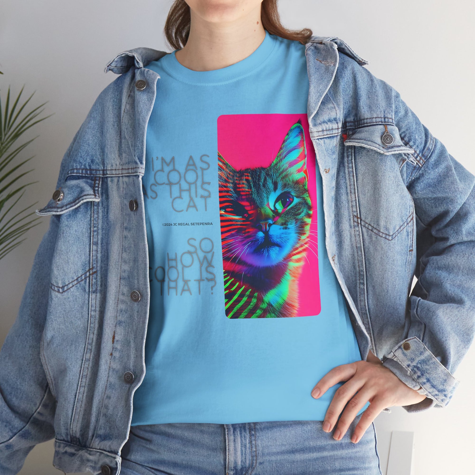Cool Cat (Whiskers 2) Unisex Heavy Cotton Tee