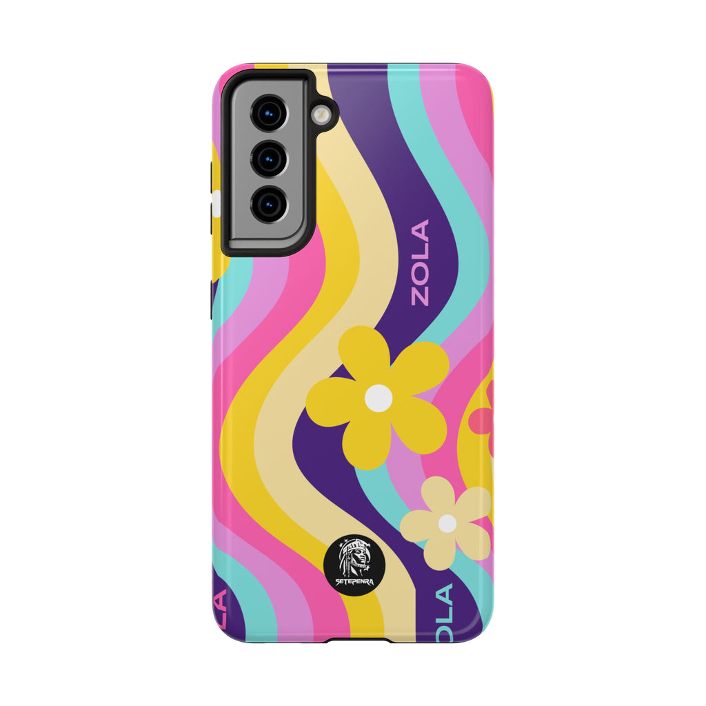 Zola Tough Phone Case (For iPhone, Galaxy & More) - Purple Wave