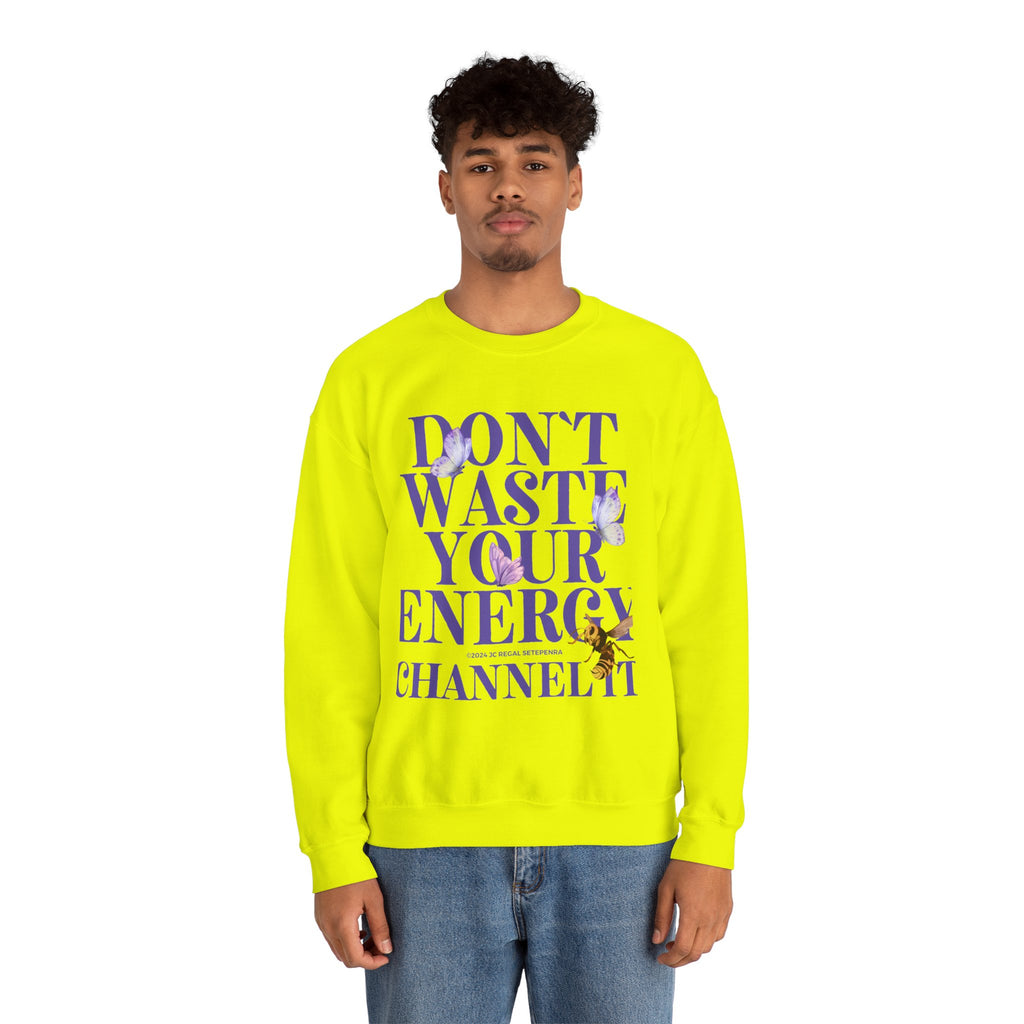 Channel It Unisex Heavy Blend™ Crewneck Sweatshirt (Purple Print)