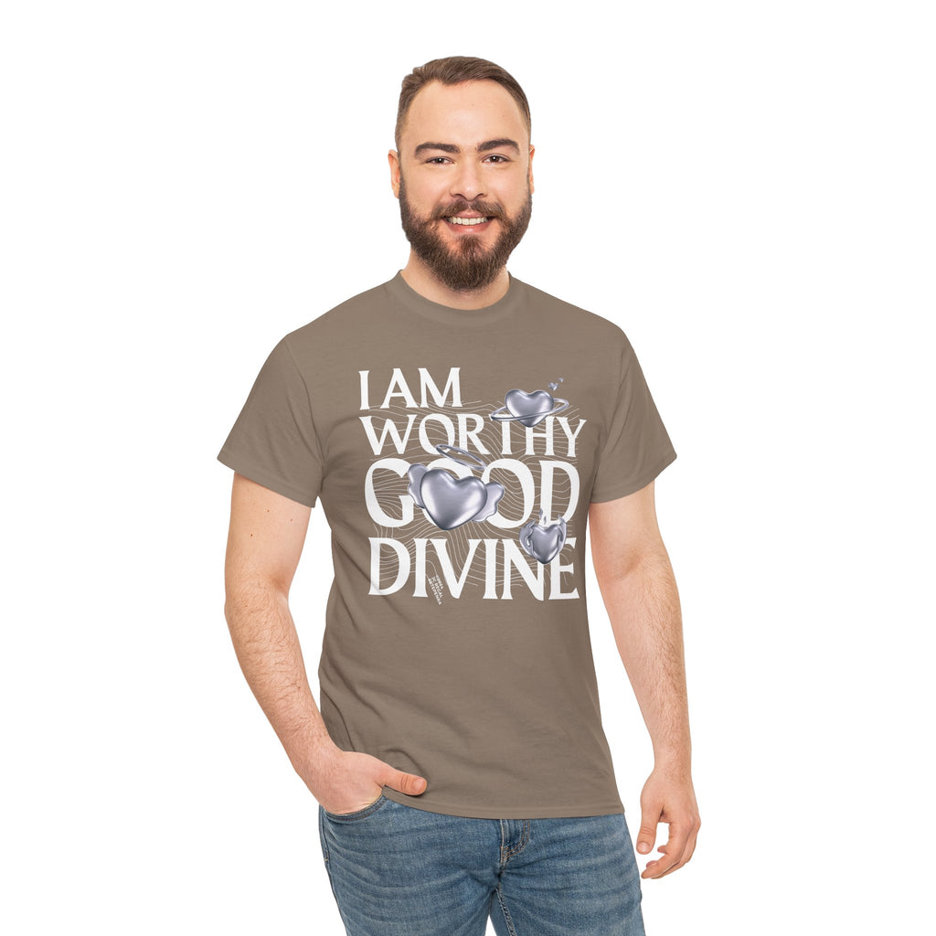 I AM WORTHY GOOD DIVINE Unisex Heavy Cotton Tee